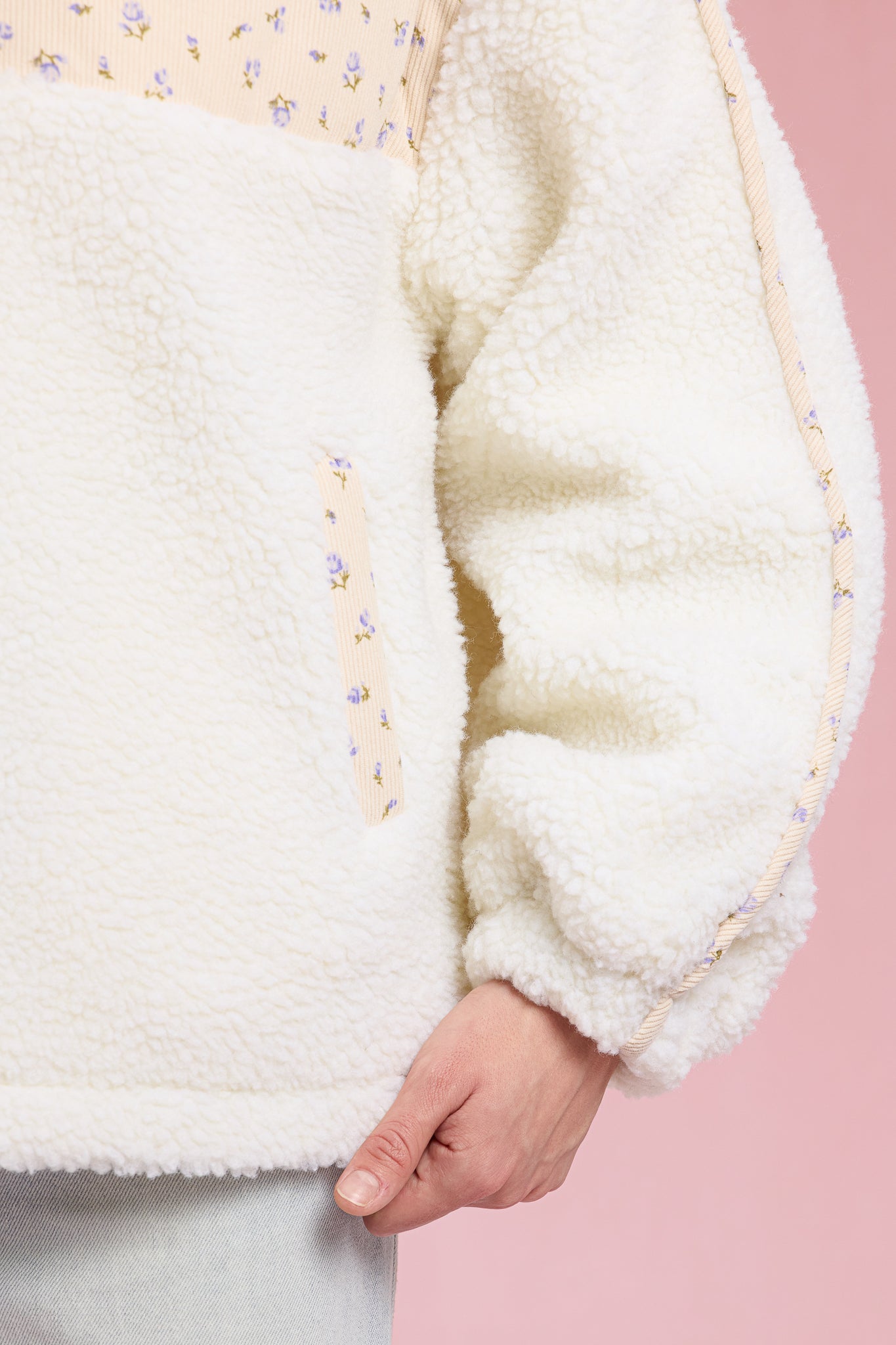 RP2914 - Floral Sherpa Pullover (2S-2M-2L)