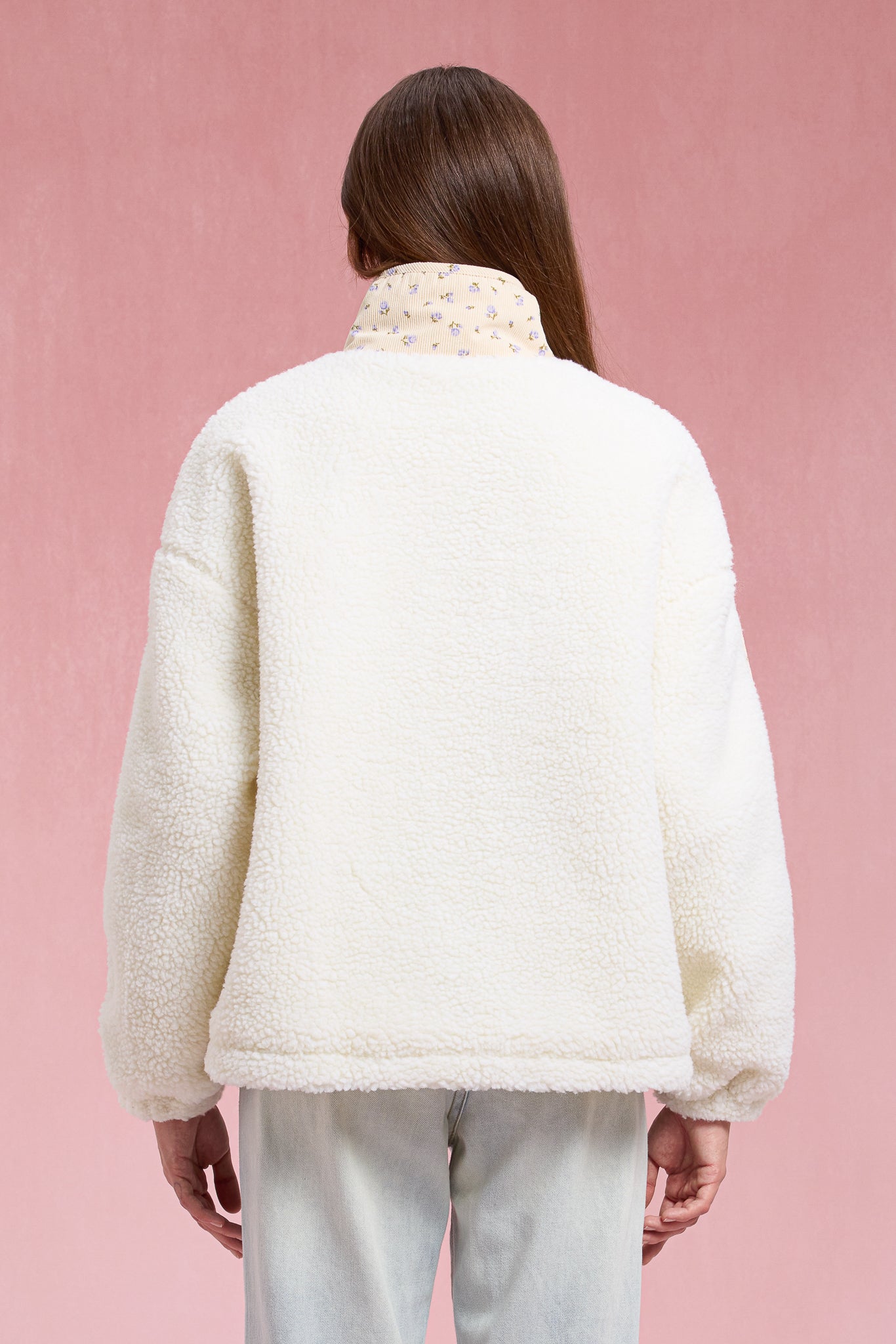 RP2914 - Floral Sherpa Pullover (2S-2M-2L)