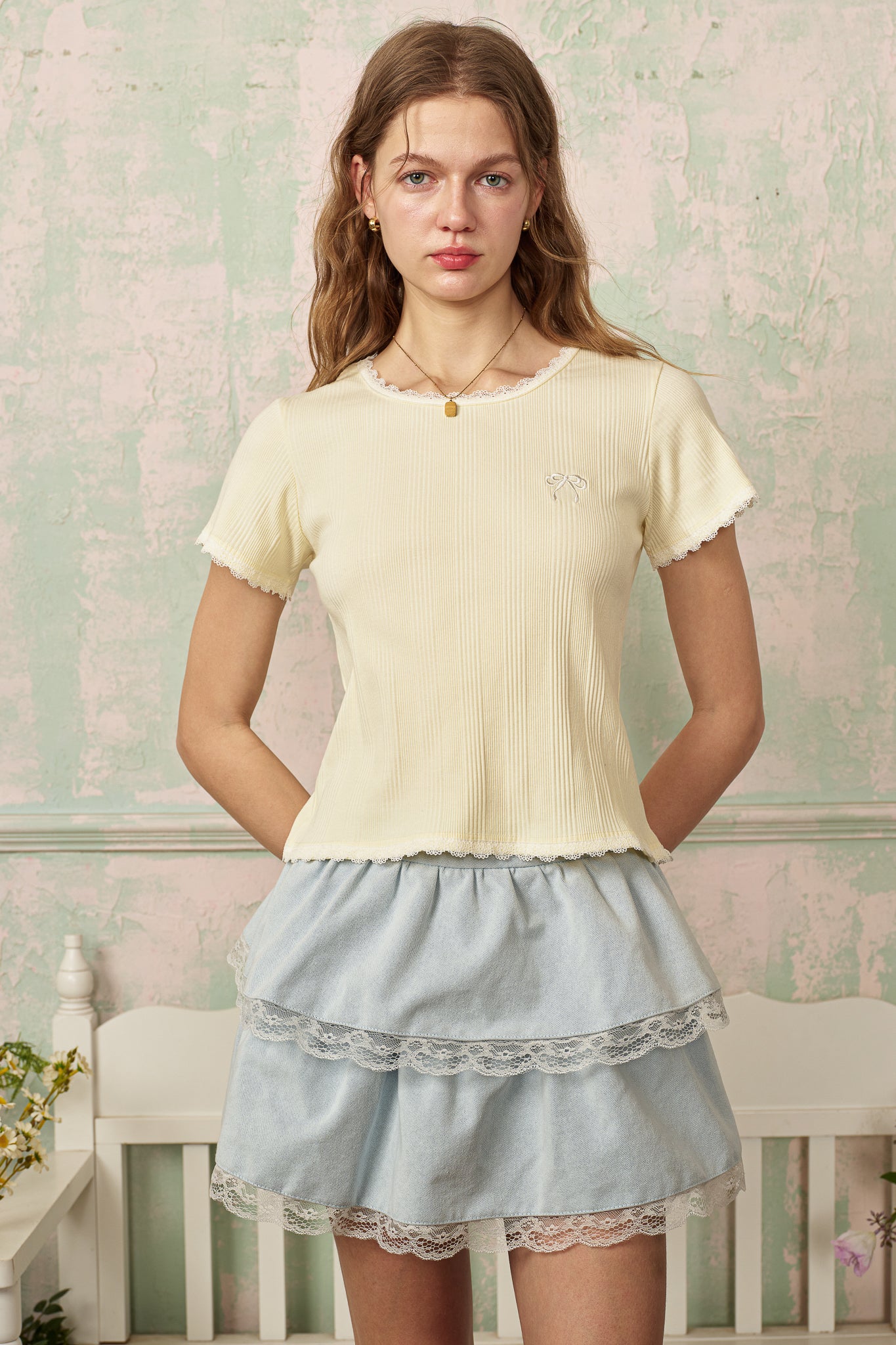 RP2808 - Buttercream Bow Tee (2S-2M-2L)