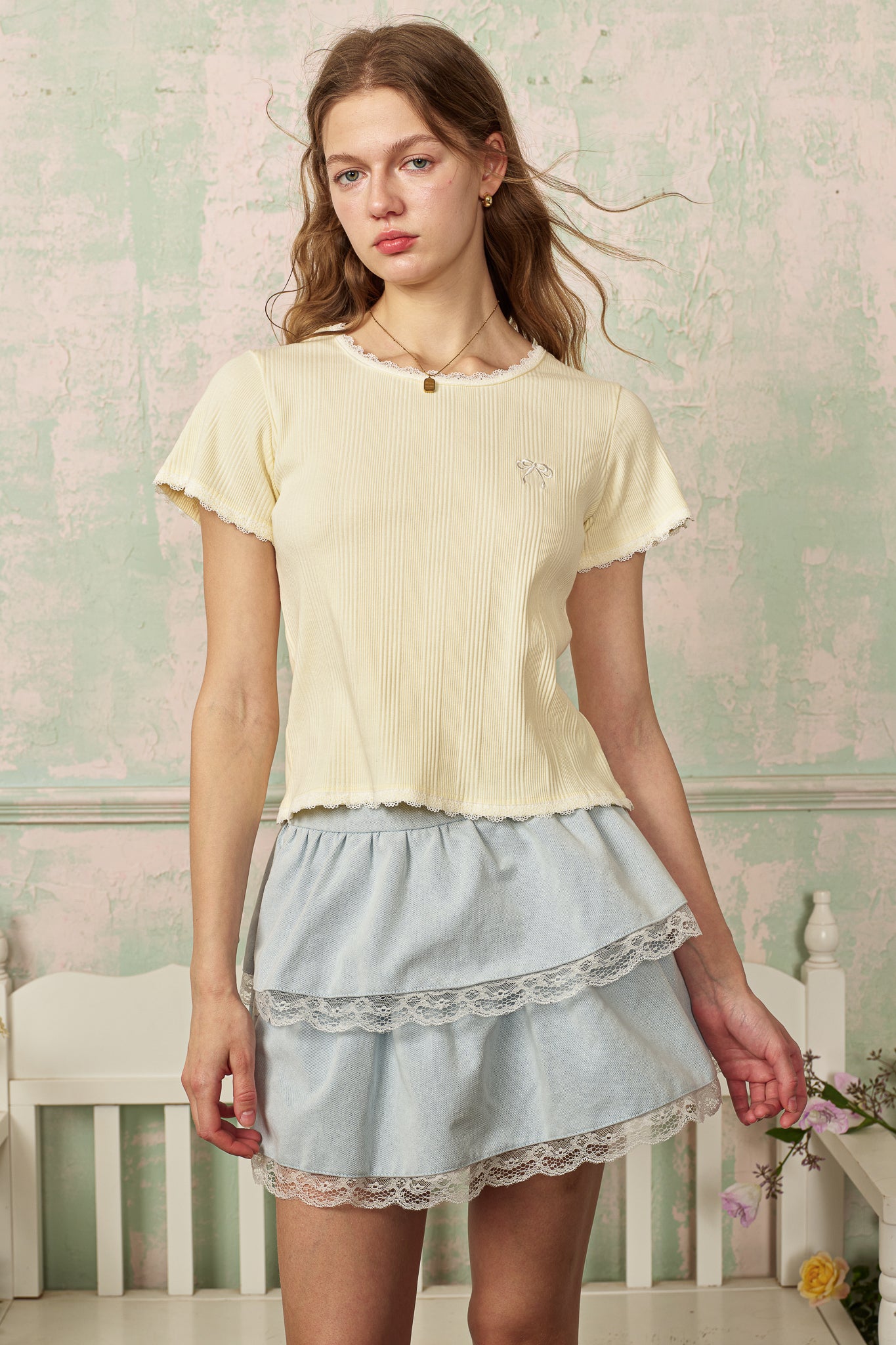 RP2808 - Buttercream Bow Tee (2S-2M-2L)