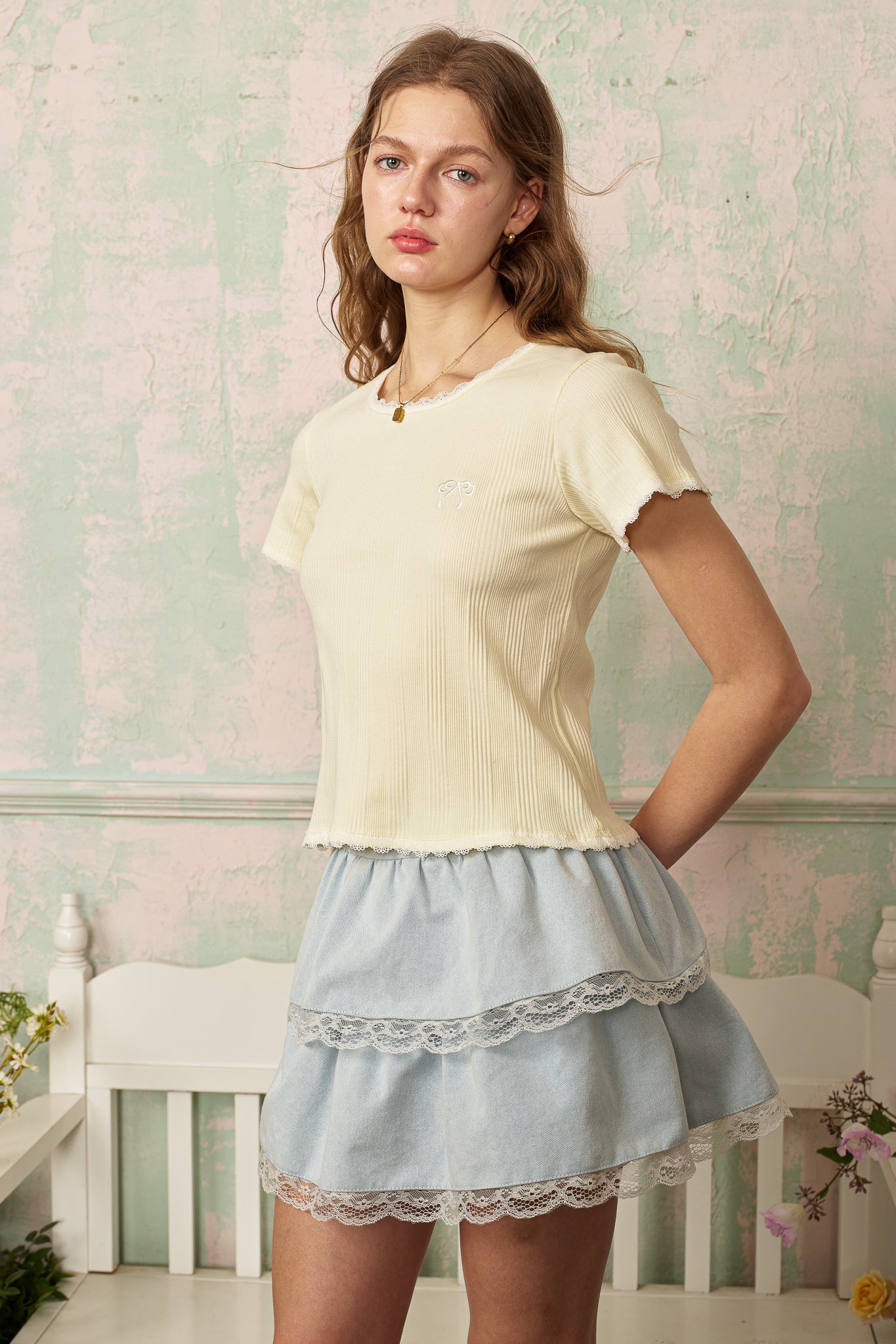 RP2808 - Buttercream Bow Tee (2S-2M-2L)