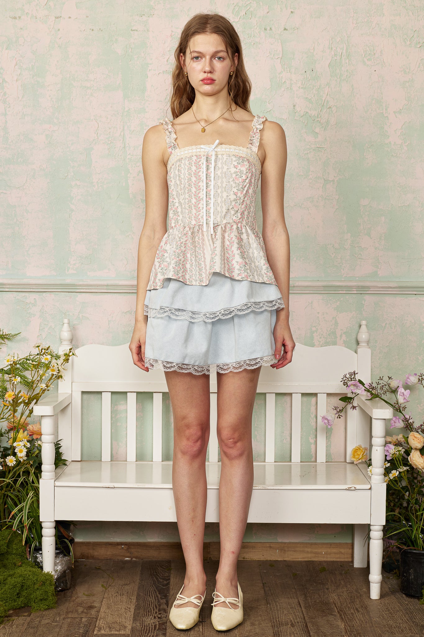 RP2809 - Ruffled Rosebud Peplum Top (2S-2M-2L)