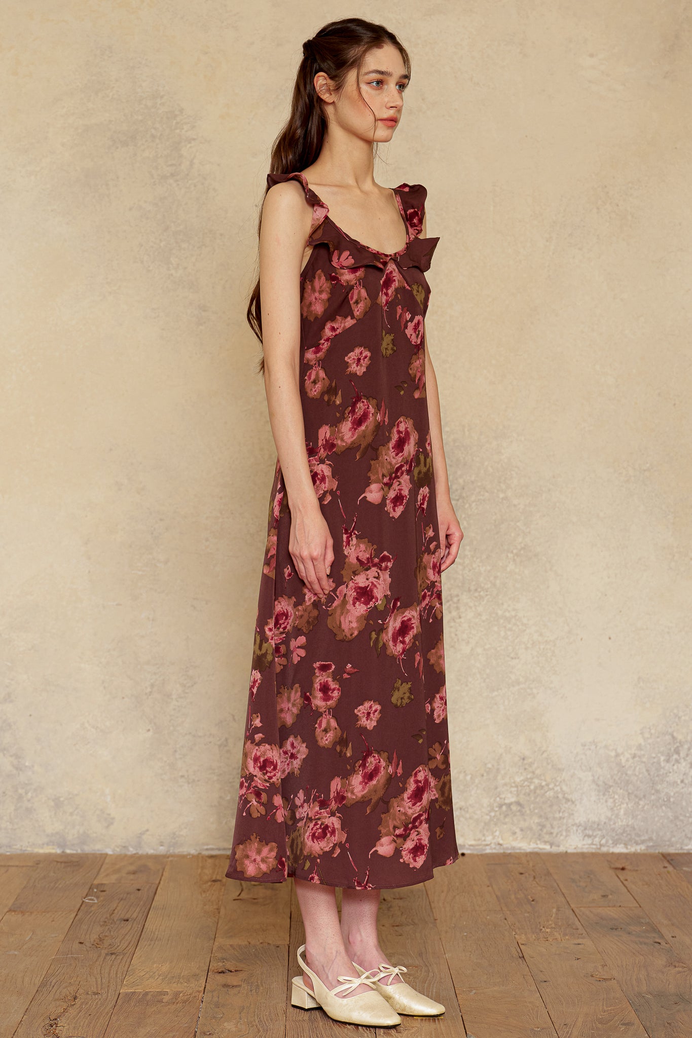 RP2946 - Rosy Mocha Slip Dress (2S-2M-2L)