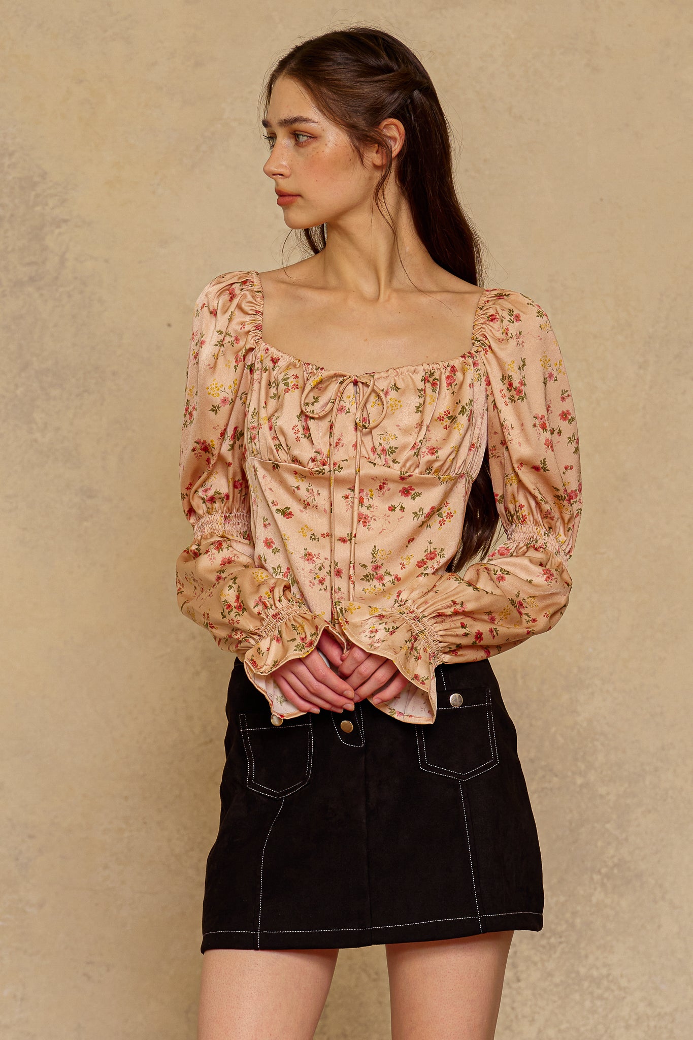 RP2302 - Peach Blossom Top (2S-2M-2L)