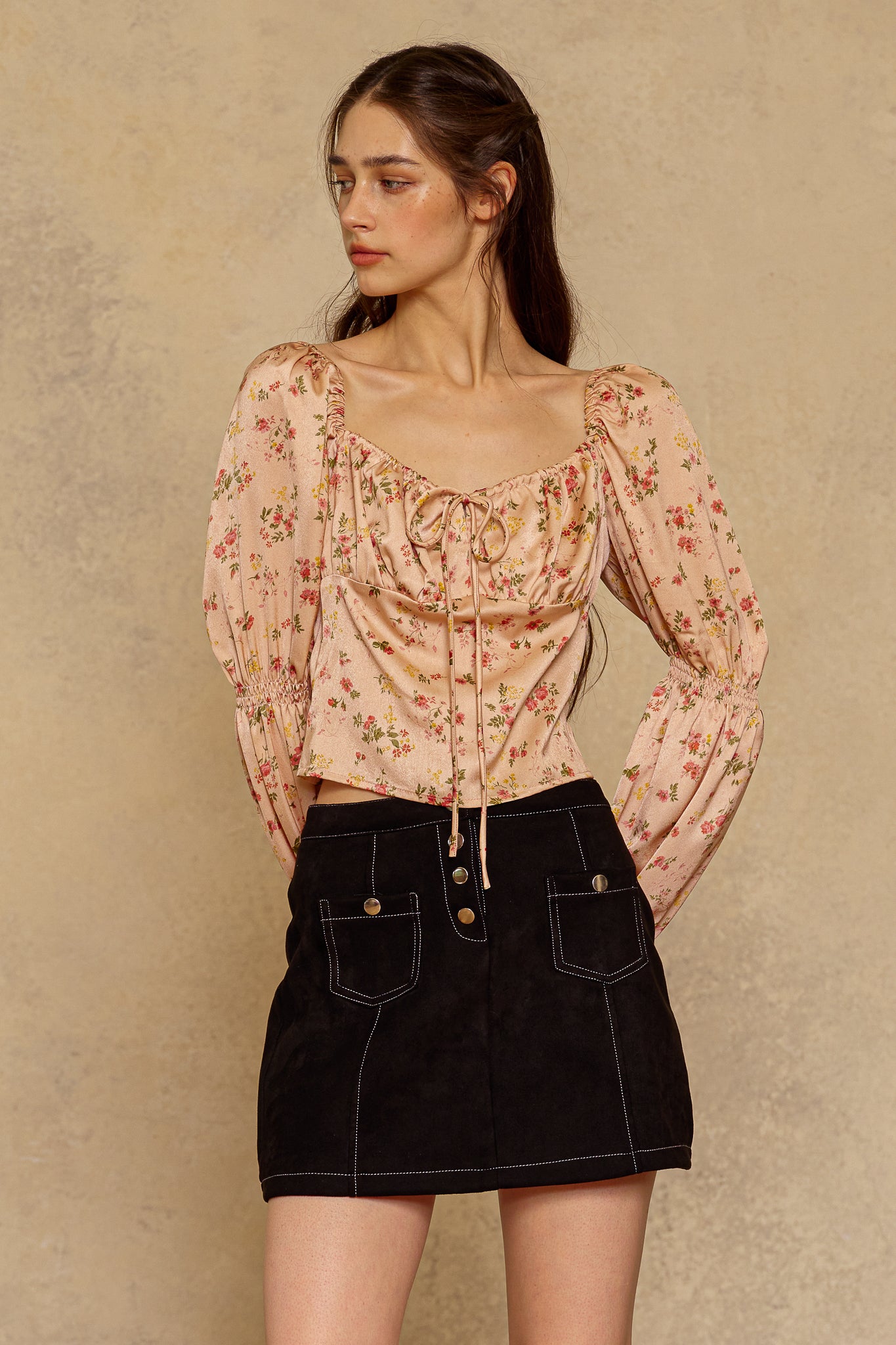 RP2302 - Peach Blossom Top (2S-2M-2L)