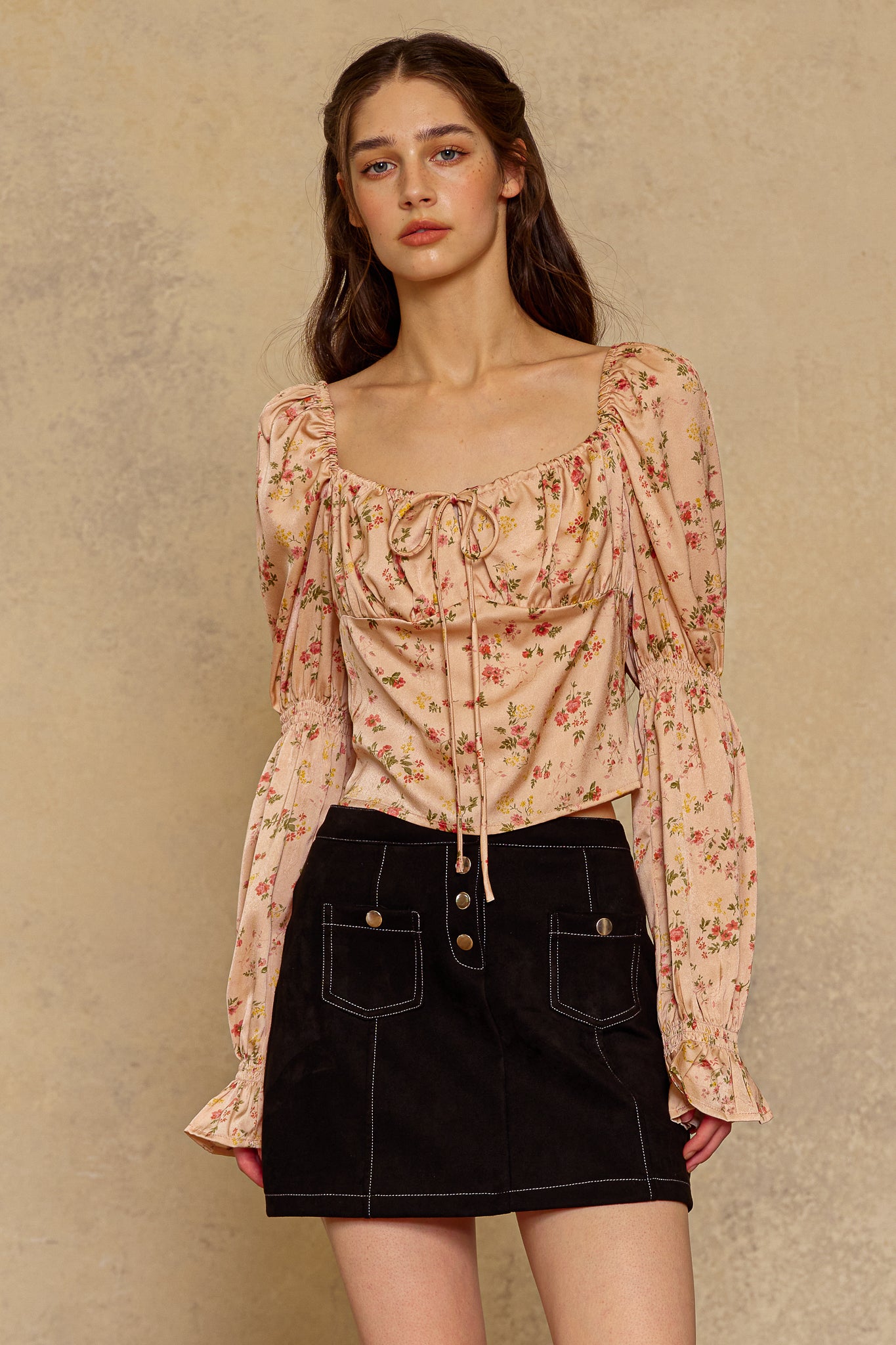 RP2302 - Peach Blossom Top (2S-2M-2L)