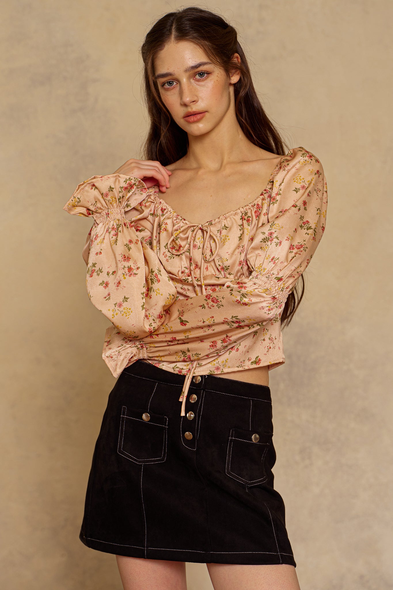 RP2302 - Peach Blossom Top (2S-2M-2L)