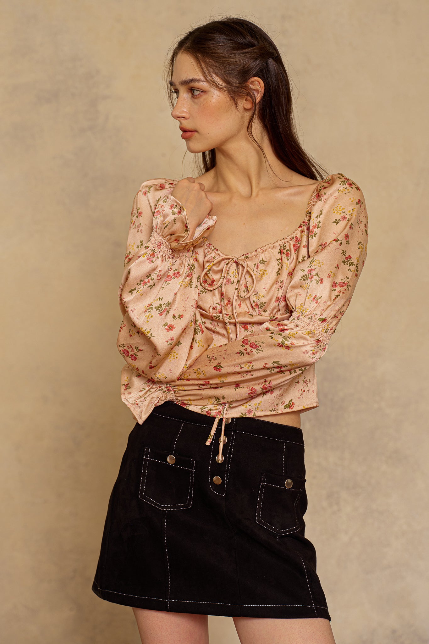 RP2302 - Peach Blossom Top (2S-2M-2L)