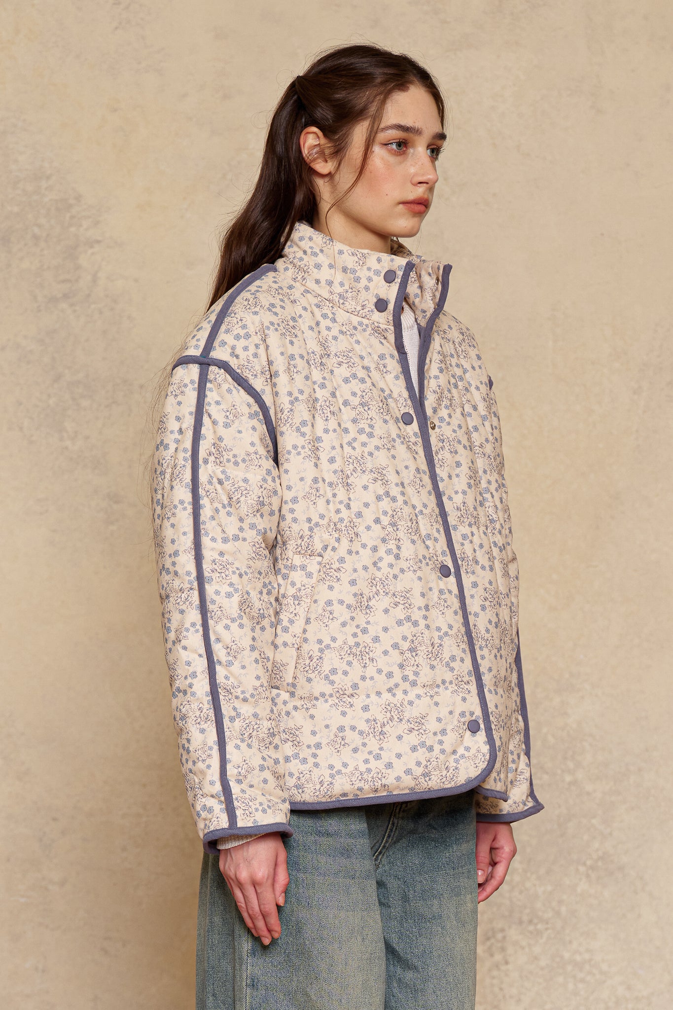 RP2960 - Blue Border Blossom Puffer (2S-2M-2L)