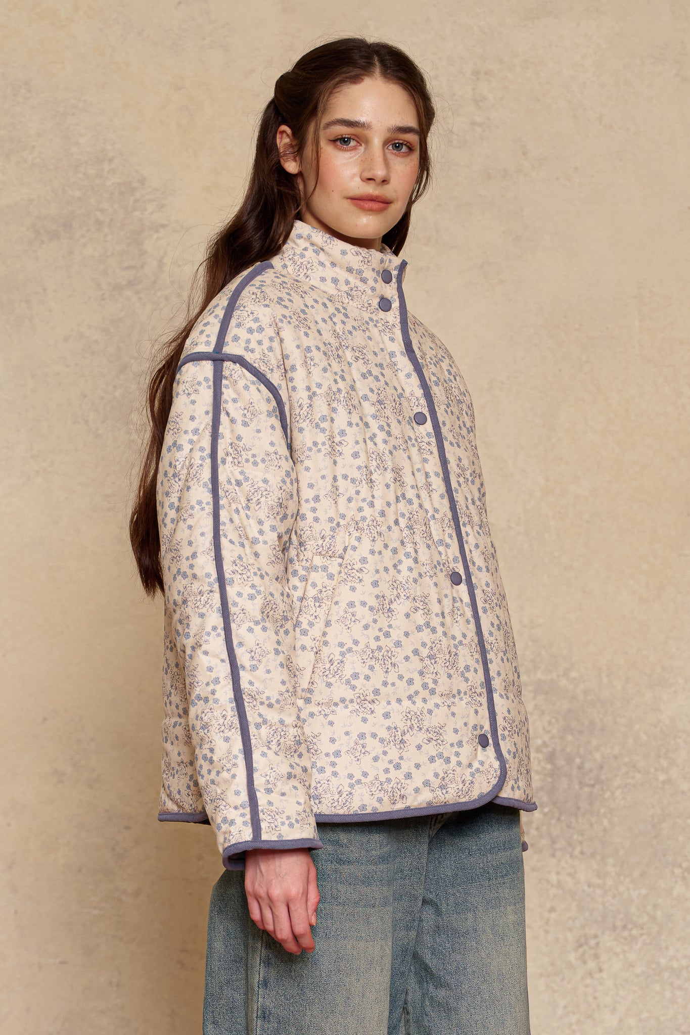 RP2960 - Blue Border Blossom Puffer (2S-2M-2L)