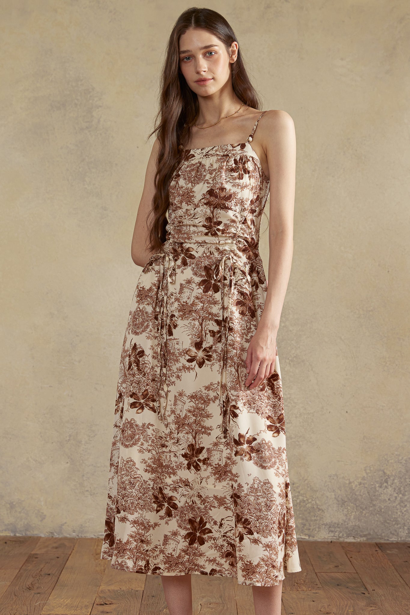 RP2926 - Sepia Garden Toile Dress (2S-2M-2L)