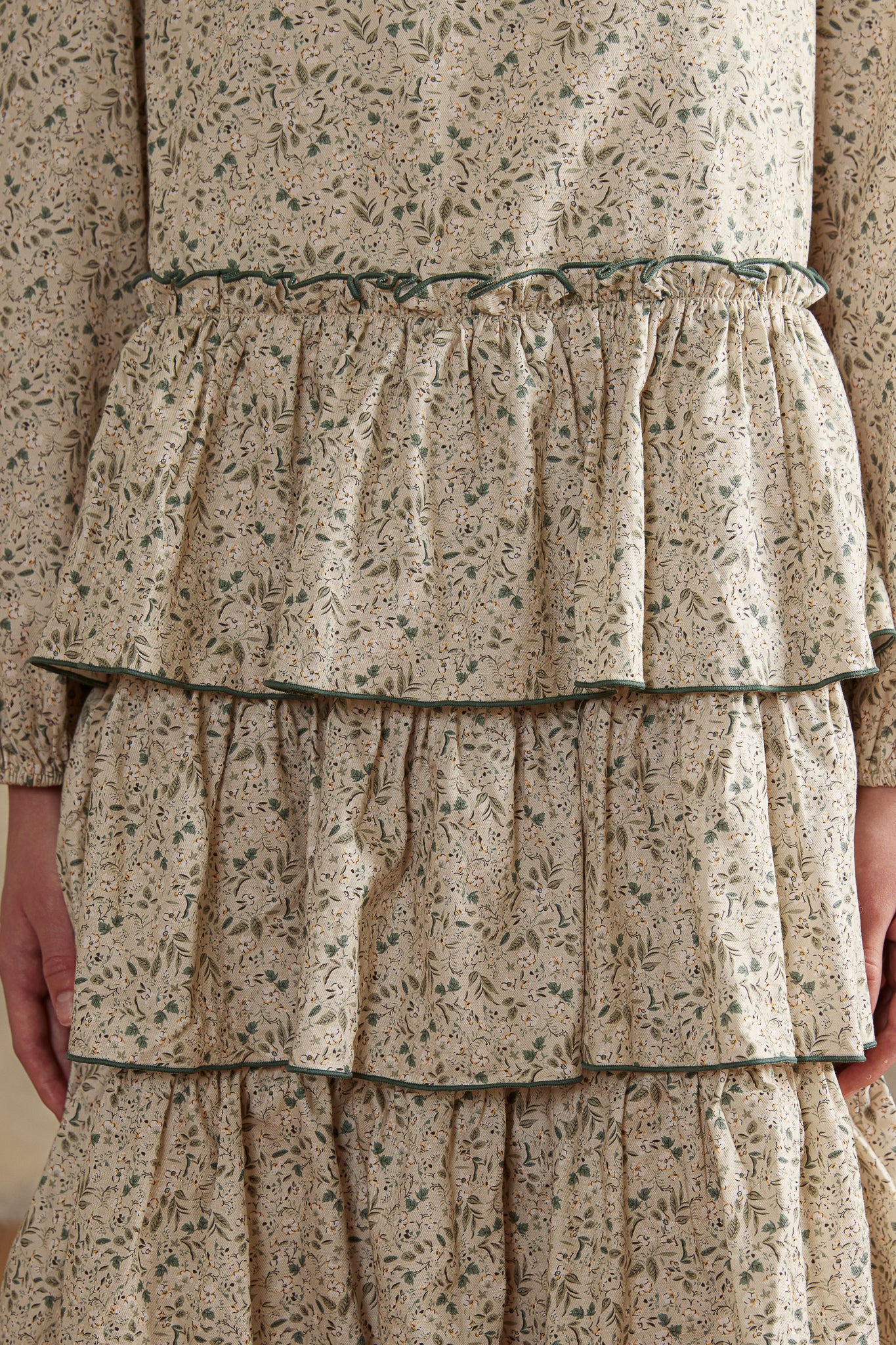 RP2986 - Olive Heirloom Meadow Tiered Dress (2S-2M-2L)