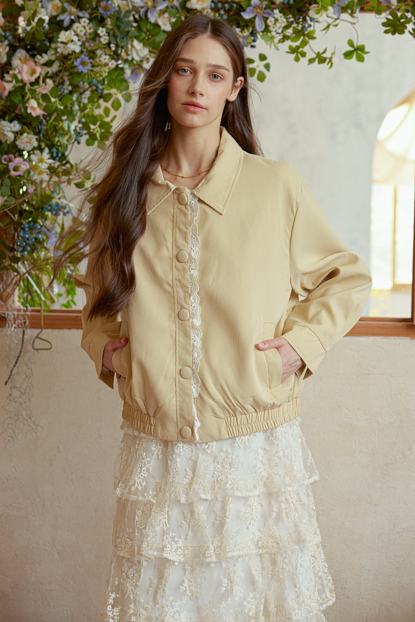 RP2907 - Latte Lace Snap Jacket (2S-2M-2L)