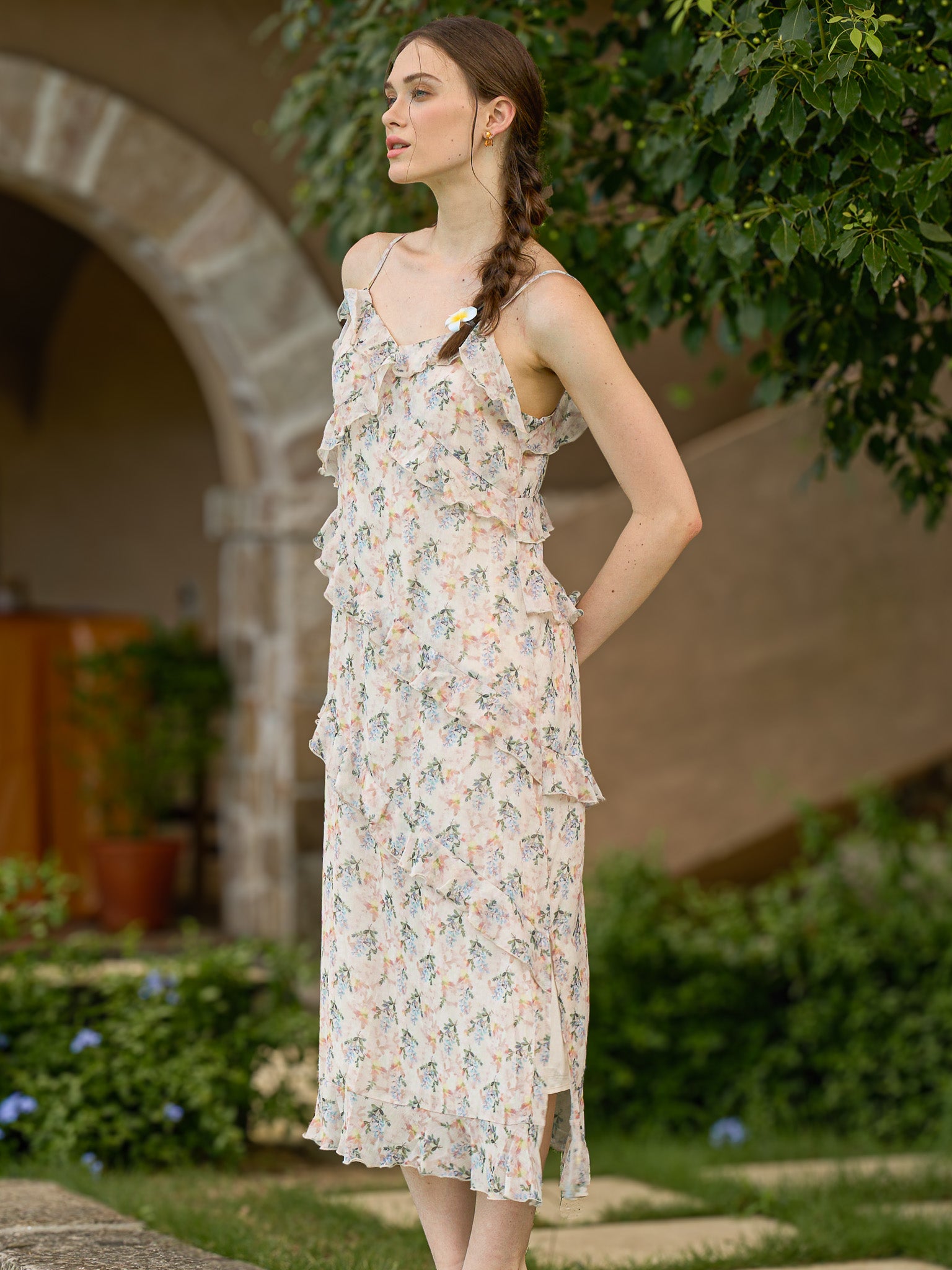 RP2262 - Breezy Floral Tiered Maxi Dress (2S-2M-2L)