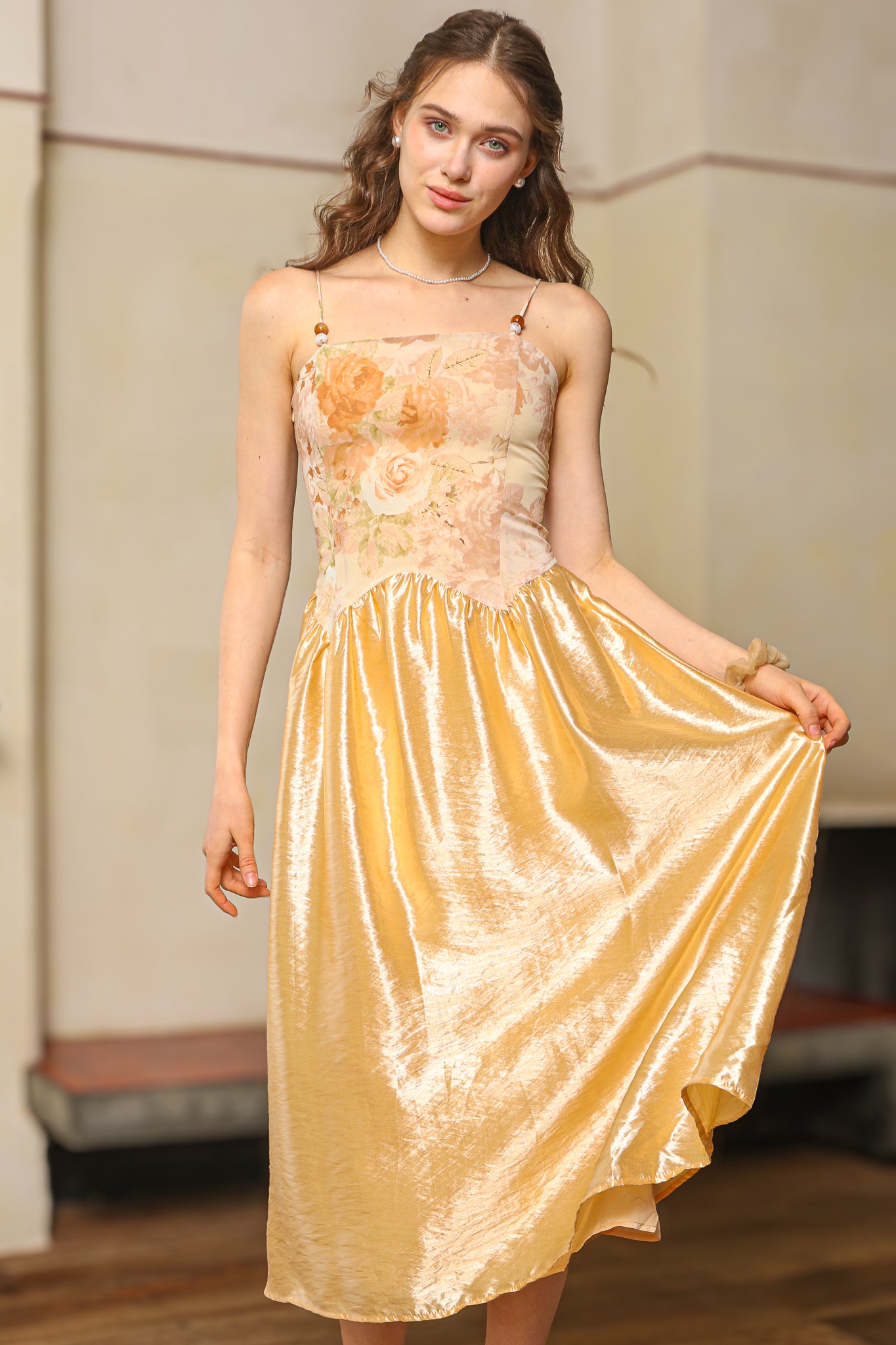RP2510 - Luxe Rose Gold A-line Dress (2S-2M-2L)