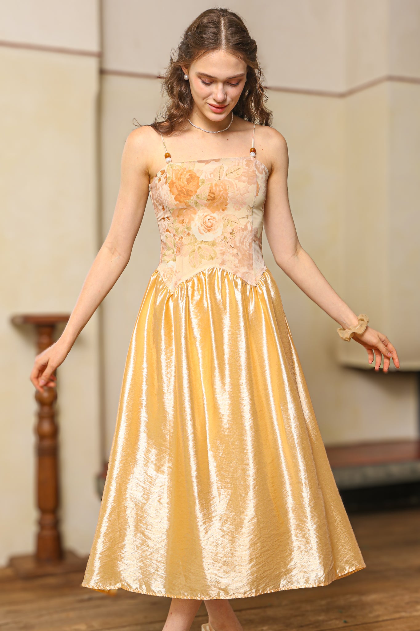 RP2510 - Luxe Rose Gold A-line Dress (2S-2M-2L)
