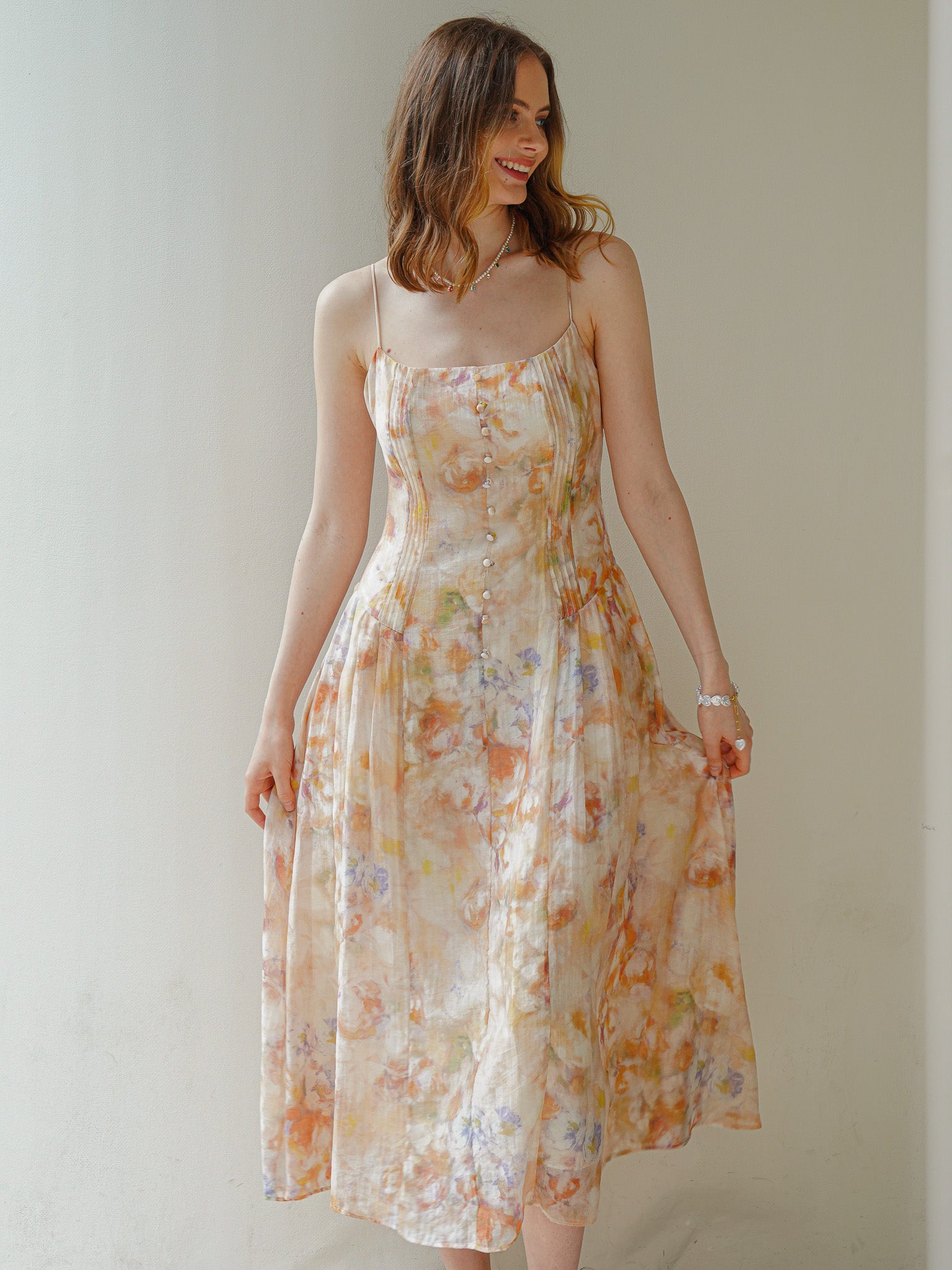RP2179 - Whimsical Watercolor Midi Sundress (2S-2M-2L)