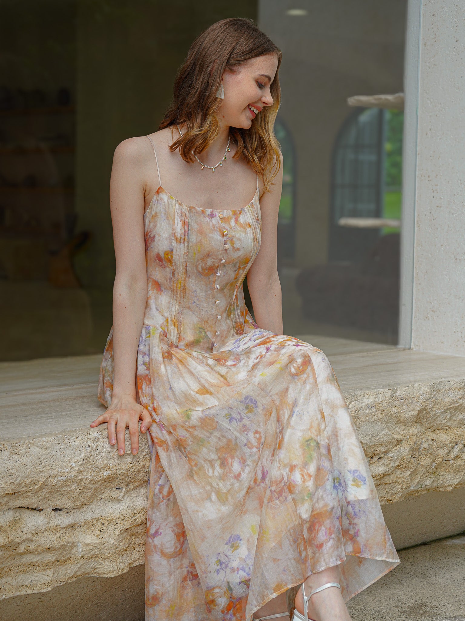 RP2179 - Whimsical Watercolor Midi Sundress (2S-2M-2L)