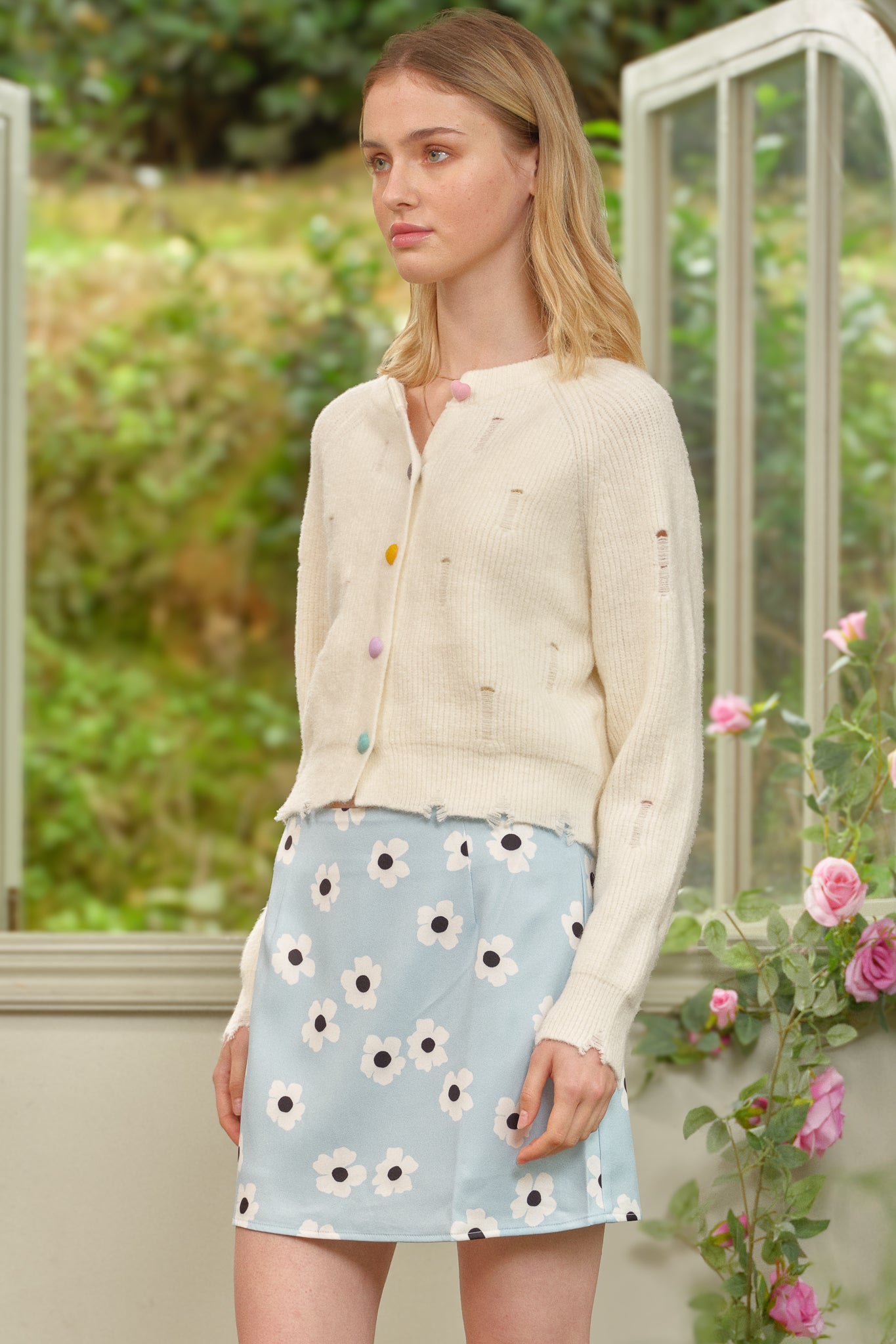 RP2659 - Pastel Heart Button Knit Cardigan (2S-2M-2L)
