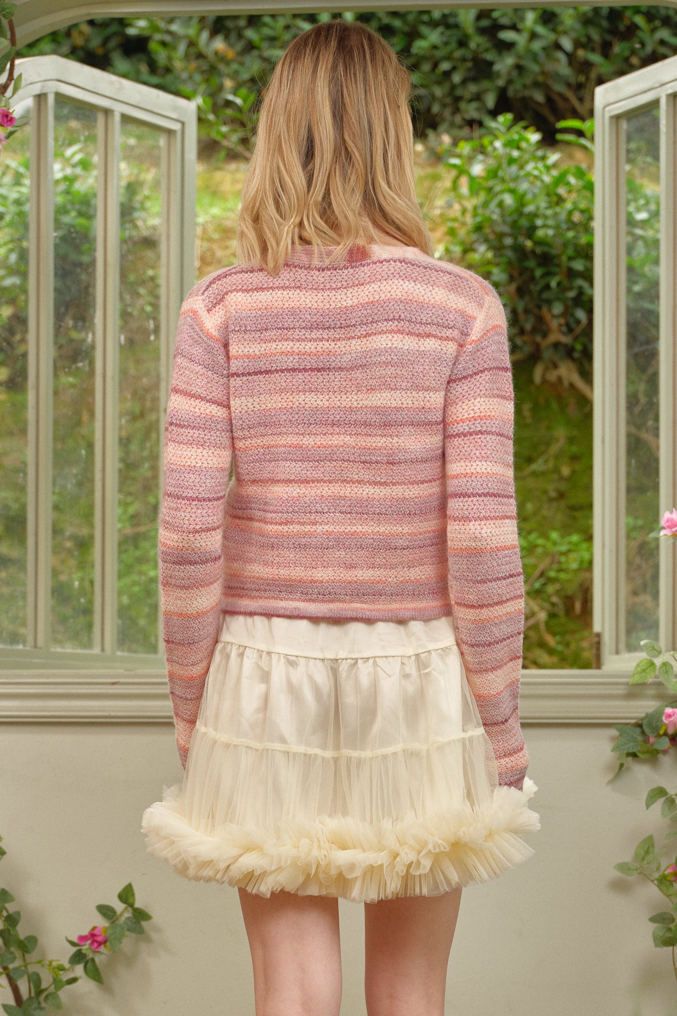 RP2664 - Dreamy Tiered Tulle Cream Skirt (2S-2M-2L)