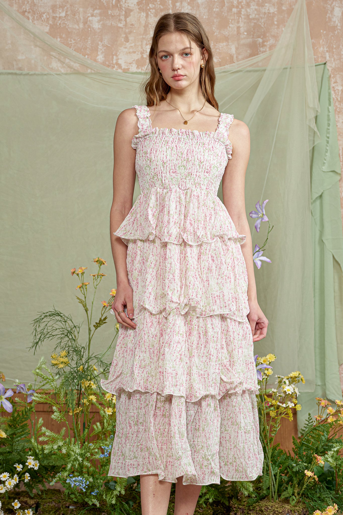 RP2785 - Garden Whirl Tier Dress (2S-2M-2L)
