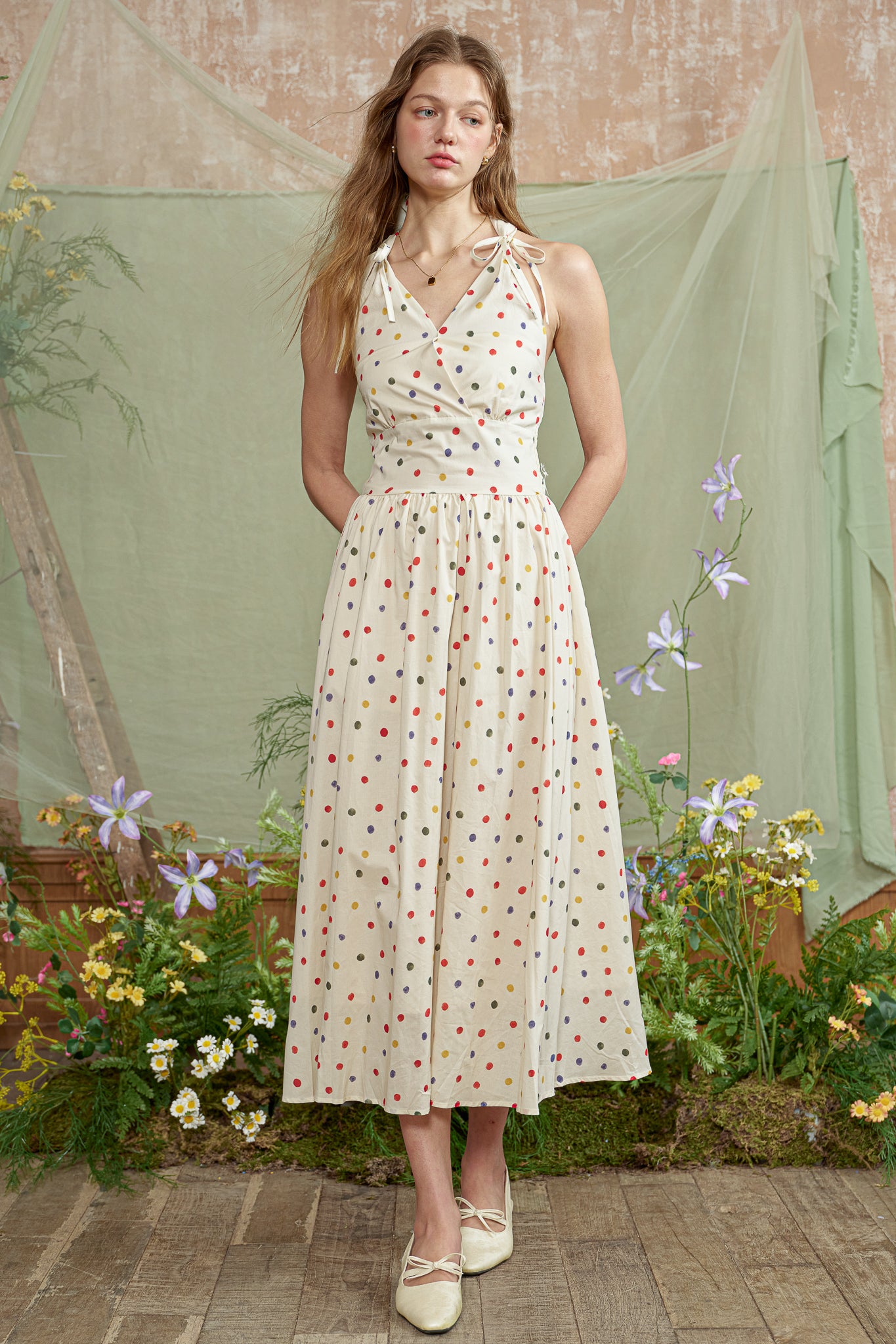 RP2803 - Confetti Halter Midi Dress (2S-2M-2L)