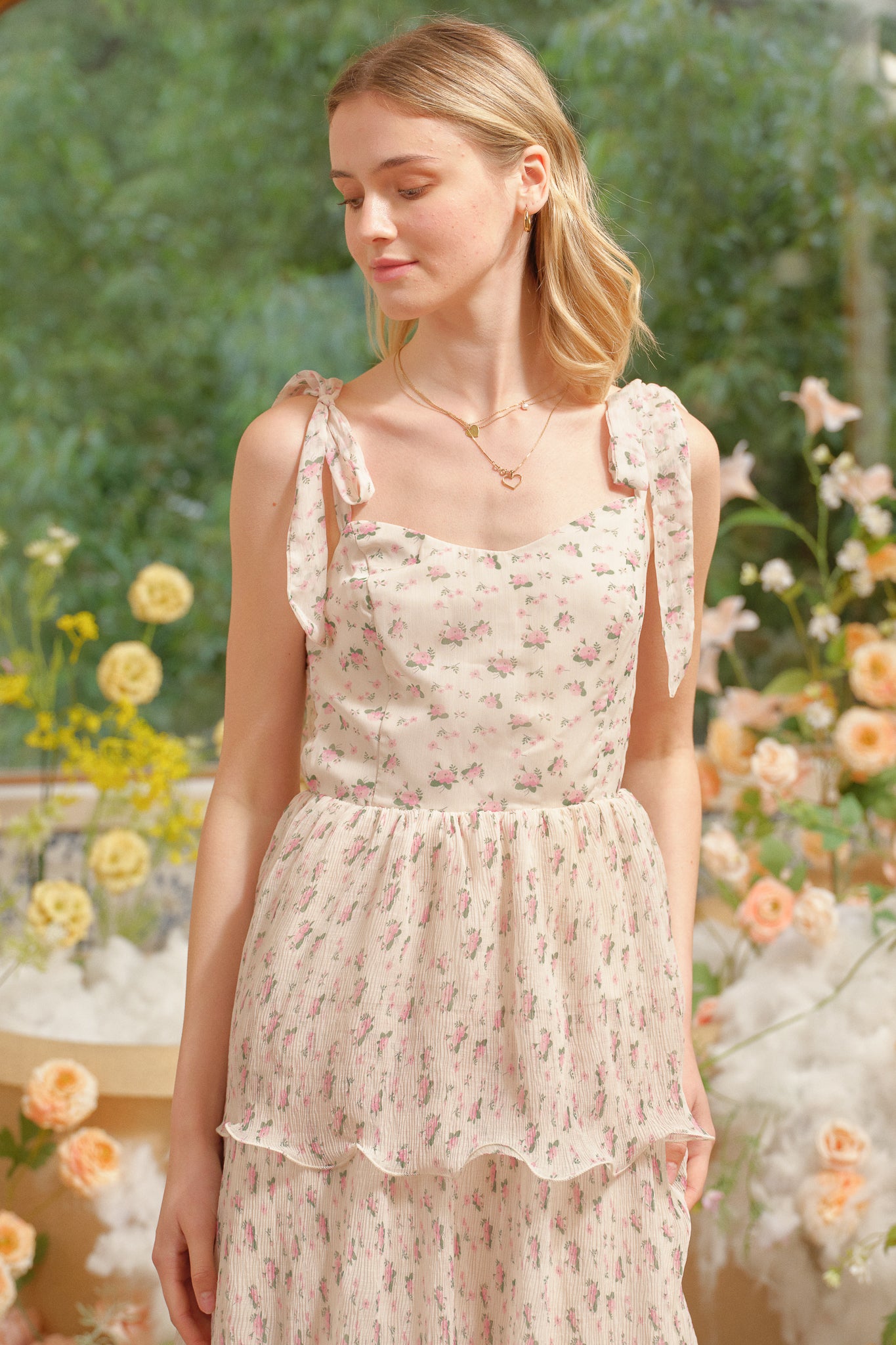 RP2704 - Whimsical Blooms Tiered Statement Dress (2S-2M-2L)