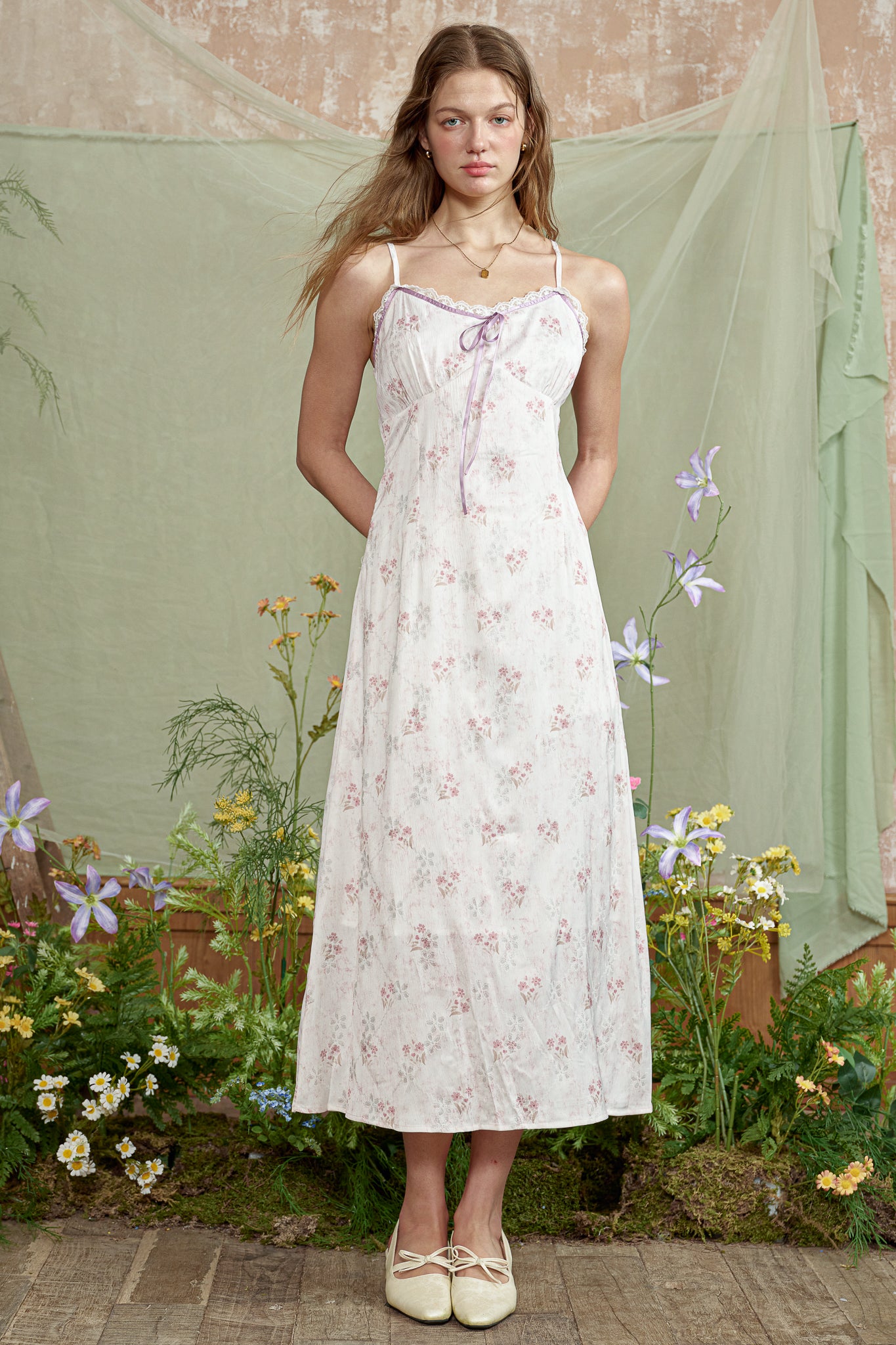 RP2864 - Lavender Mist Floral Dress (2S-2M-2L)