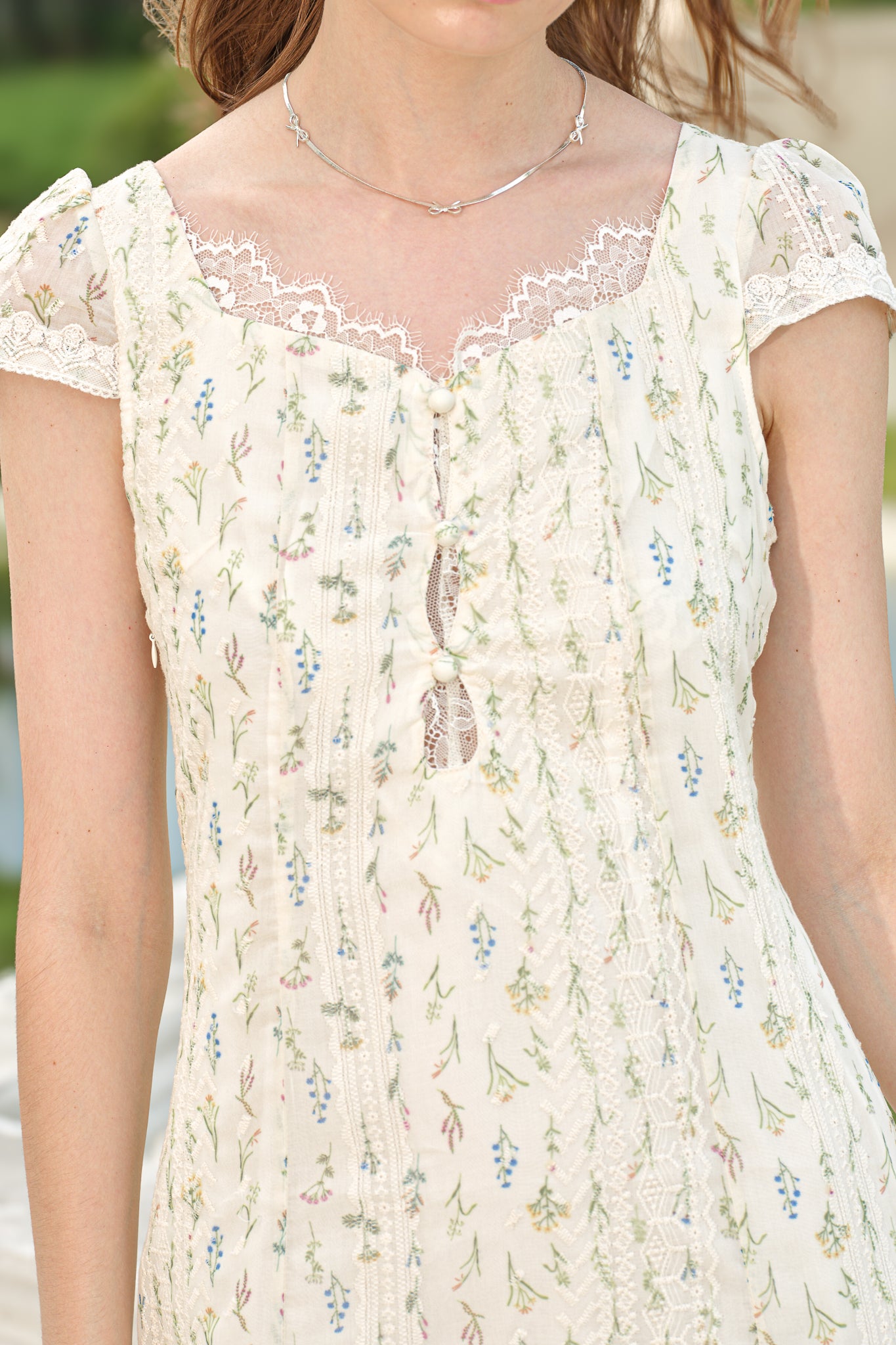 RP2570 - Wildflower Fields Lace-Embellished Dress (2S-2M-2L)