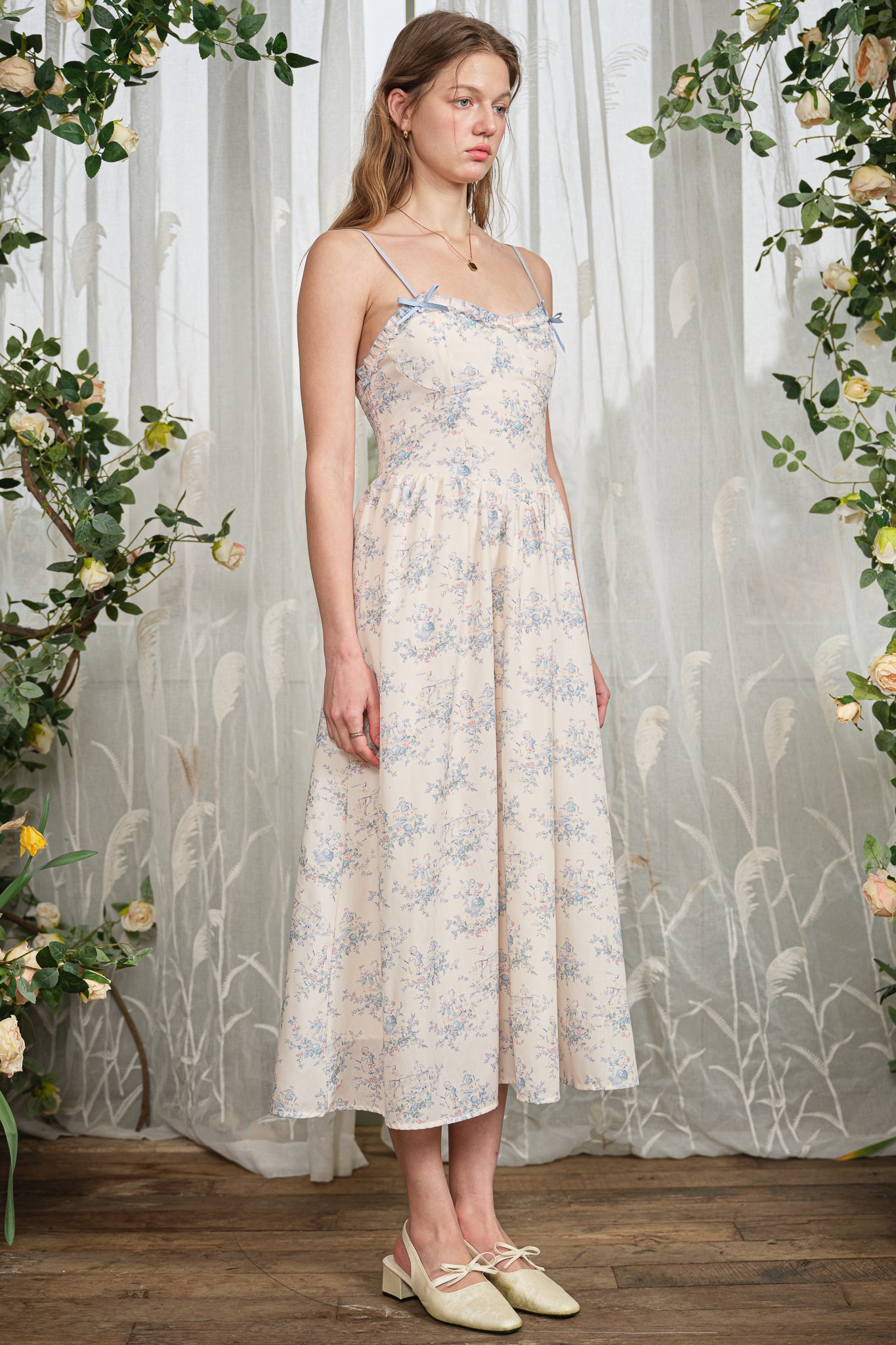 RP2861 - Sweet Serenity Floral Midi Dress (2S-2M-2L)
