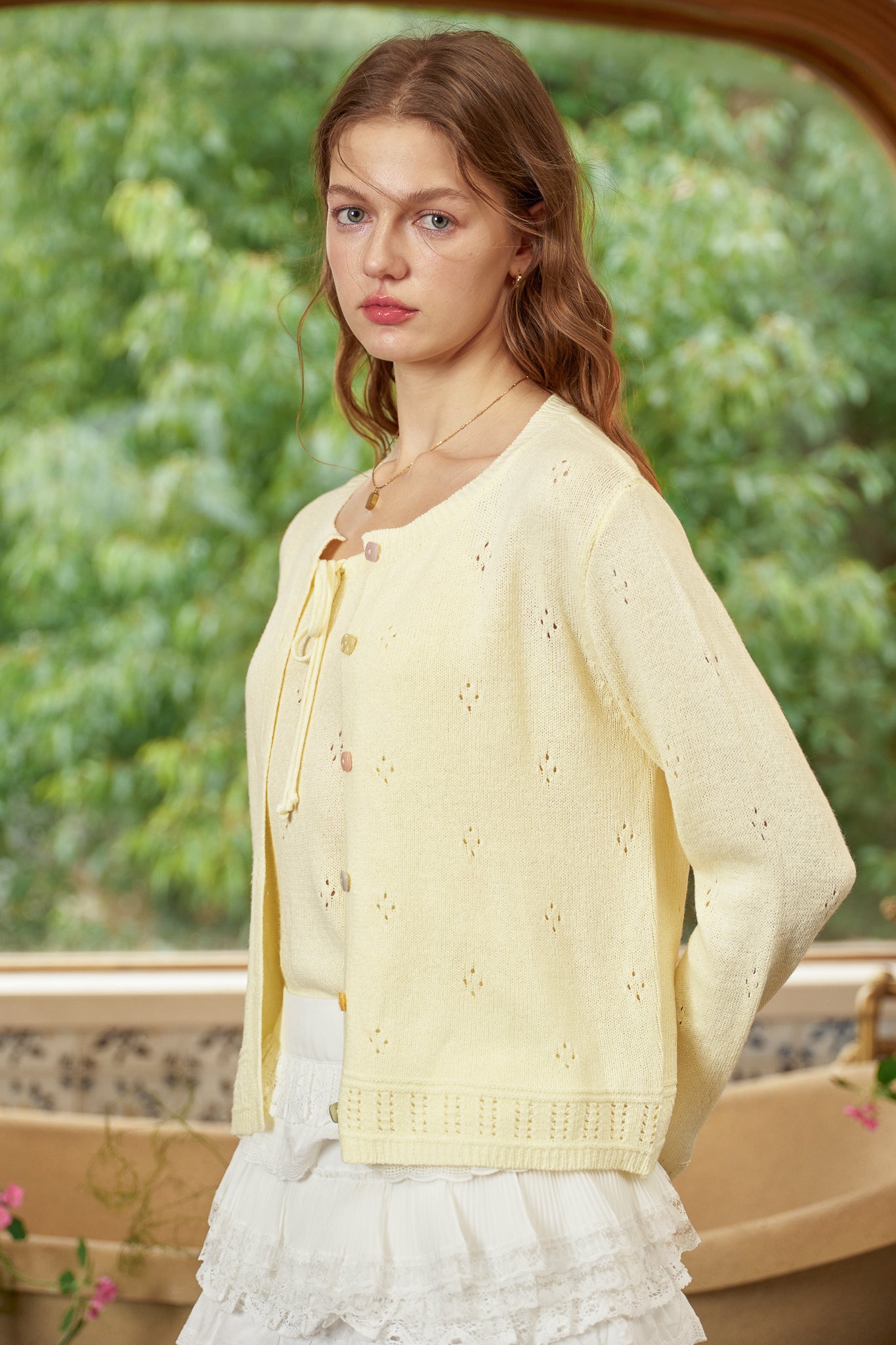 RP2847 - Lemon Drop Eyelet Knit Set (2S-2M-2L)