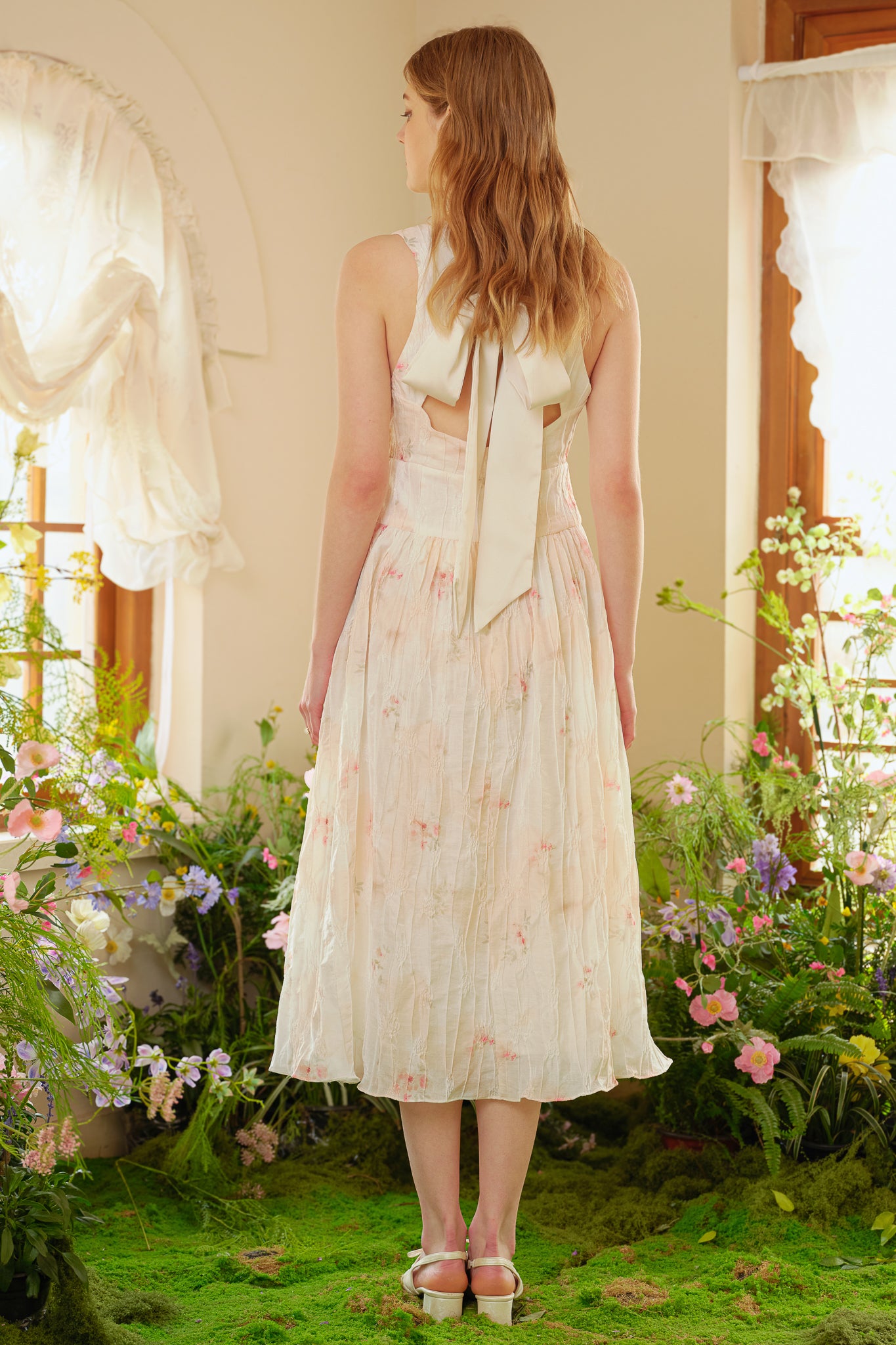 RP2443 - Graceful Garden Bow-Tie Dress (2S-2M-2L)