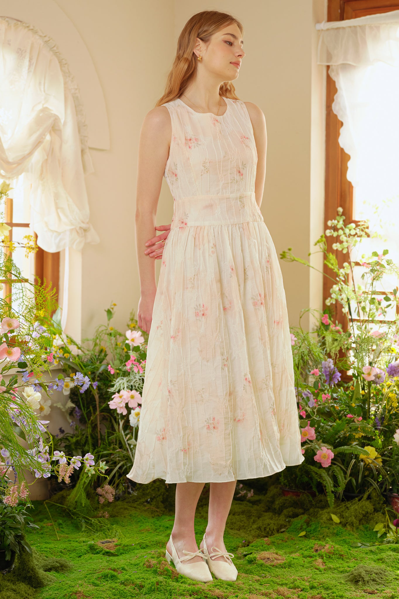 RP2443 - Graceful Garden Bow-Tie Dress (2S-2M-2L)