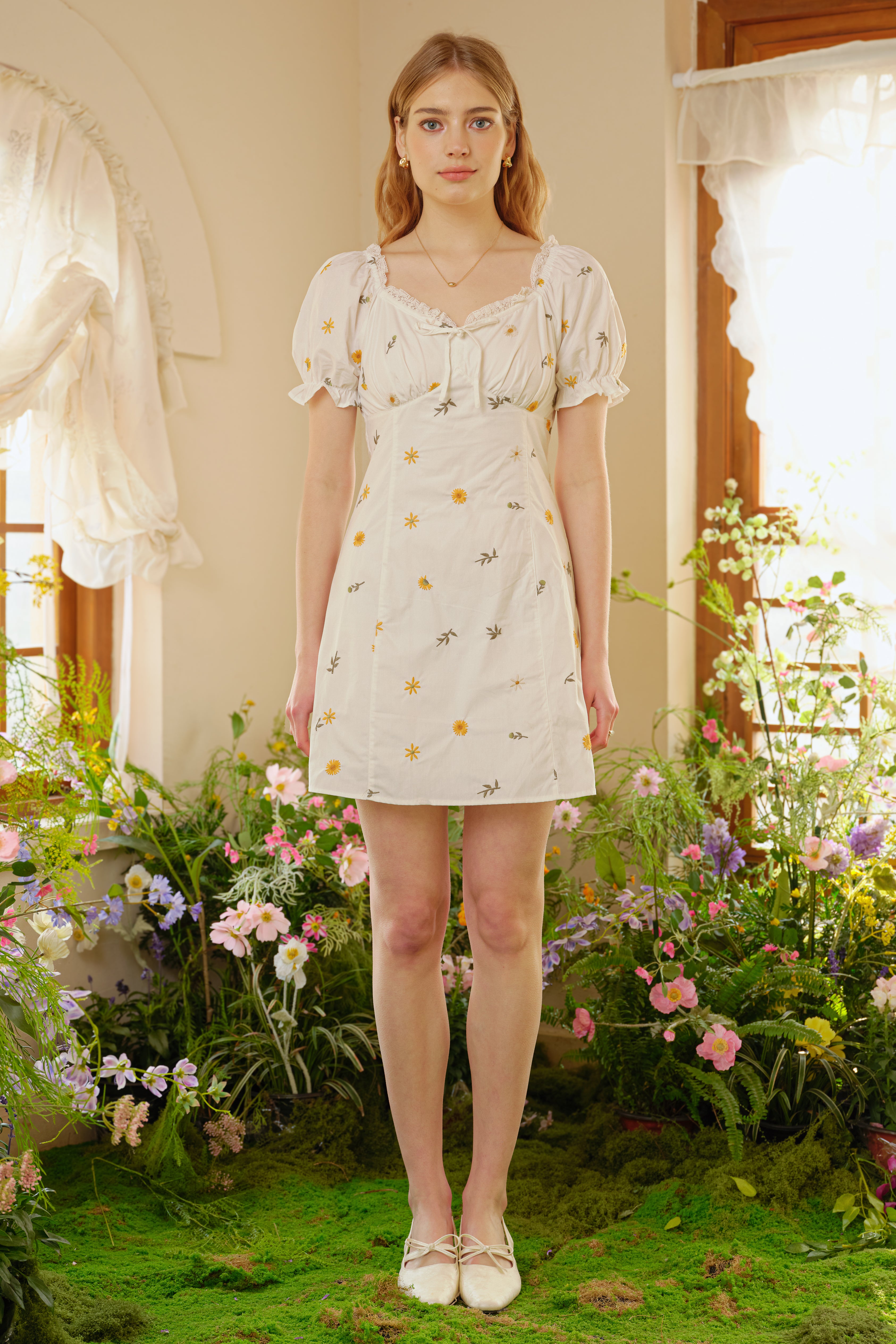 RP2765 - Daisy Dream Embroidered Dress (2S-2M-2L)