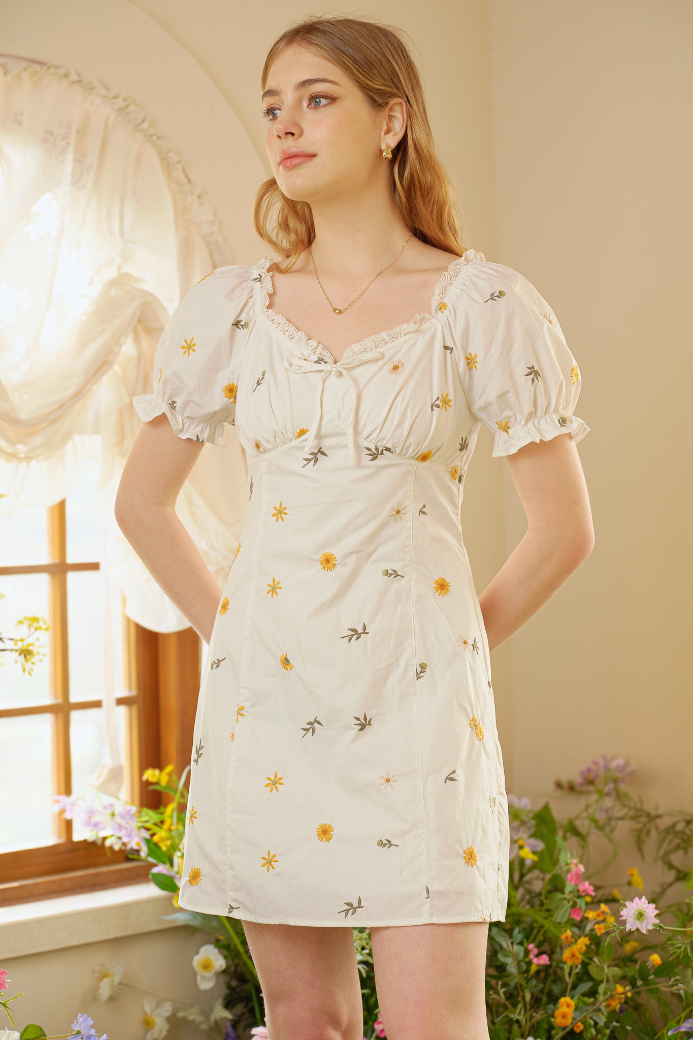 RP2765 - Daisy Dream Embroidered Dress (2S-2M-2L)