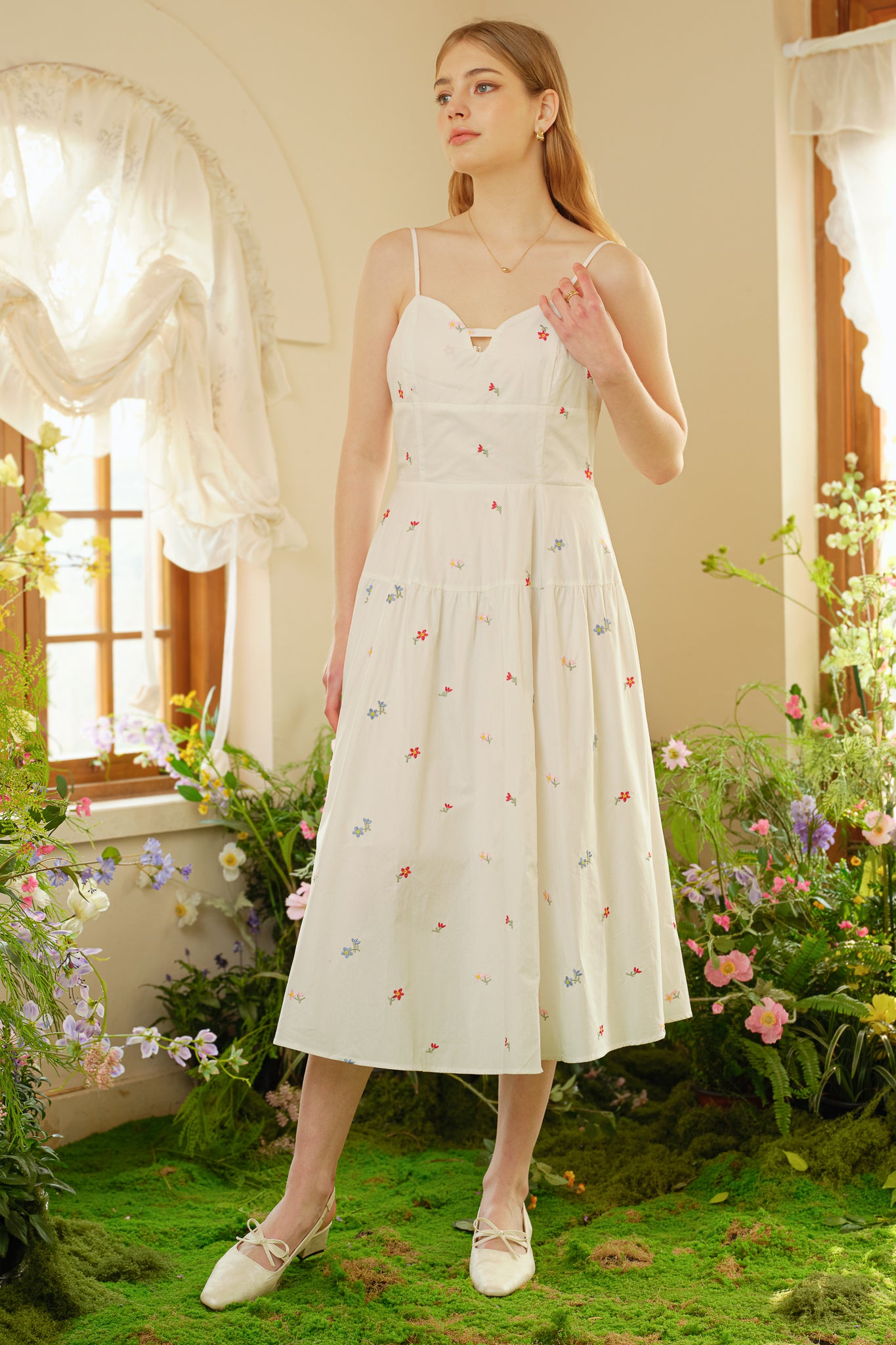 RP2294 - Cotton Embroidered Summer Dress (2S-2M-2L)