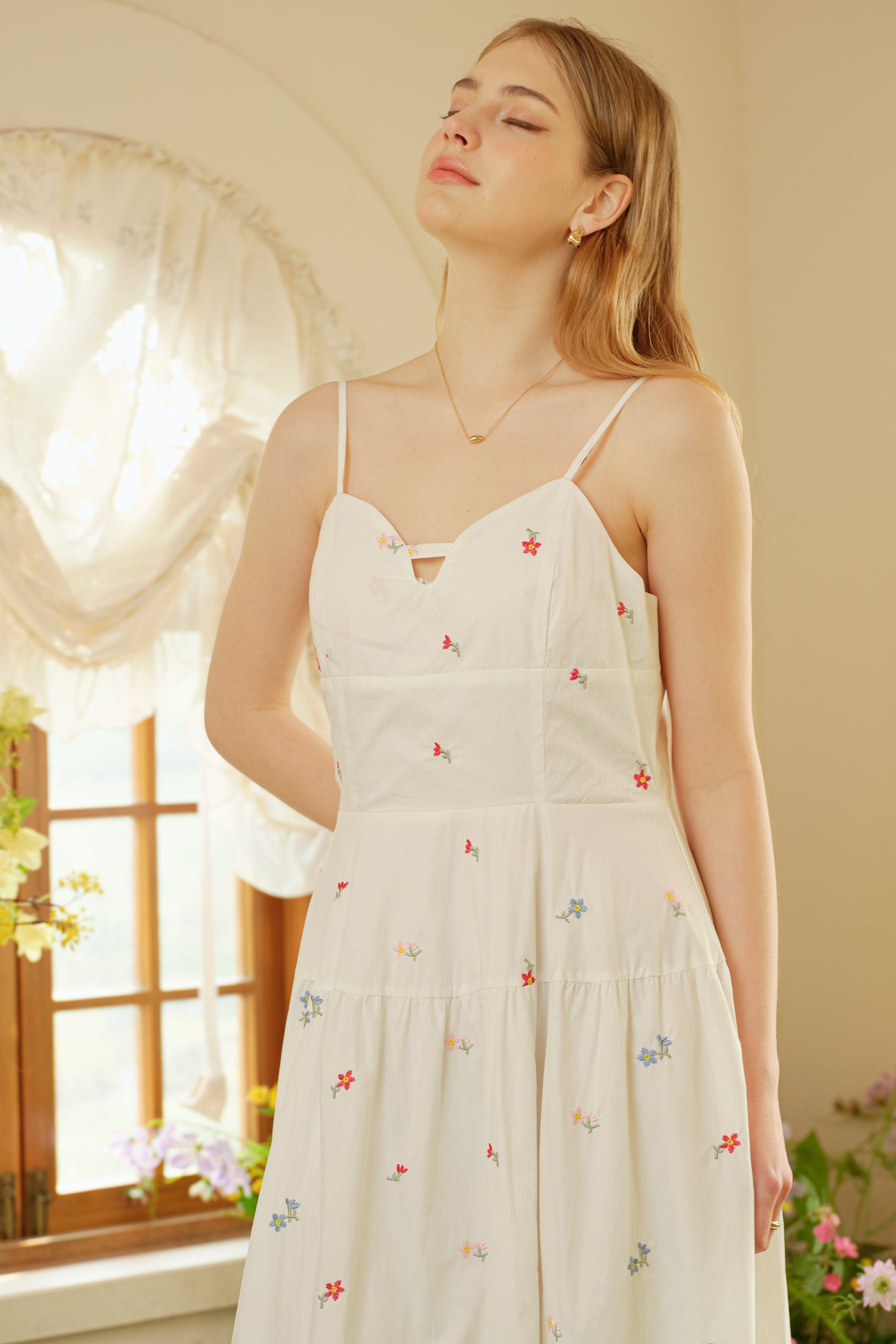 RP2294 - Cotton Embroidered Summer Dress (2S-2M-2L)