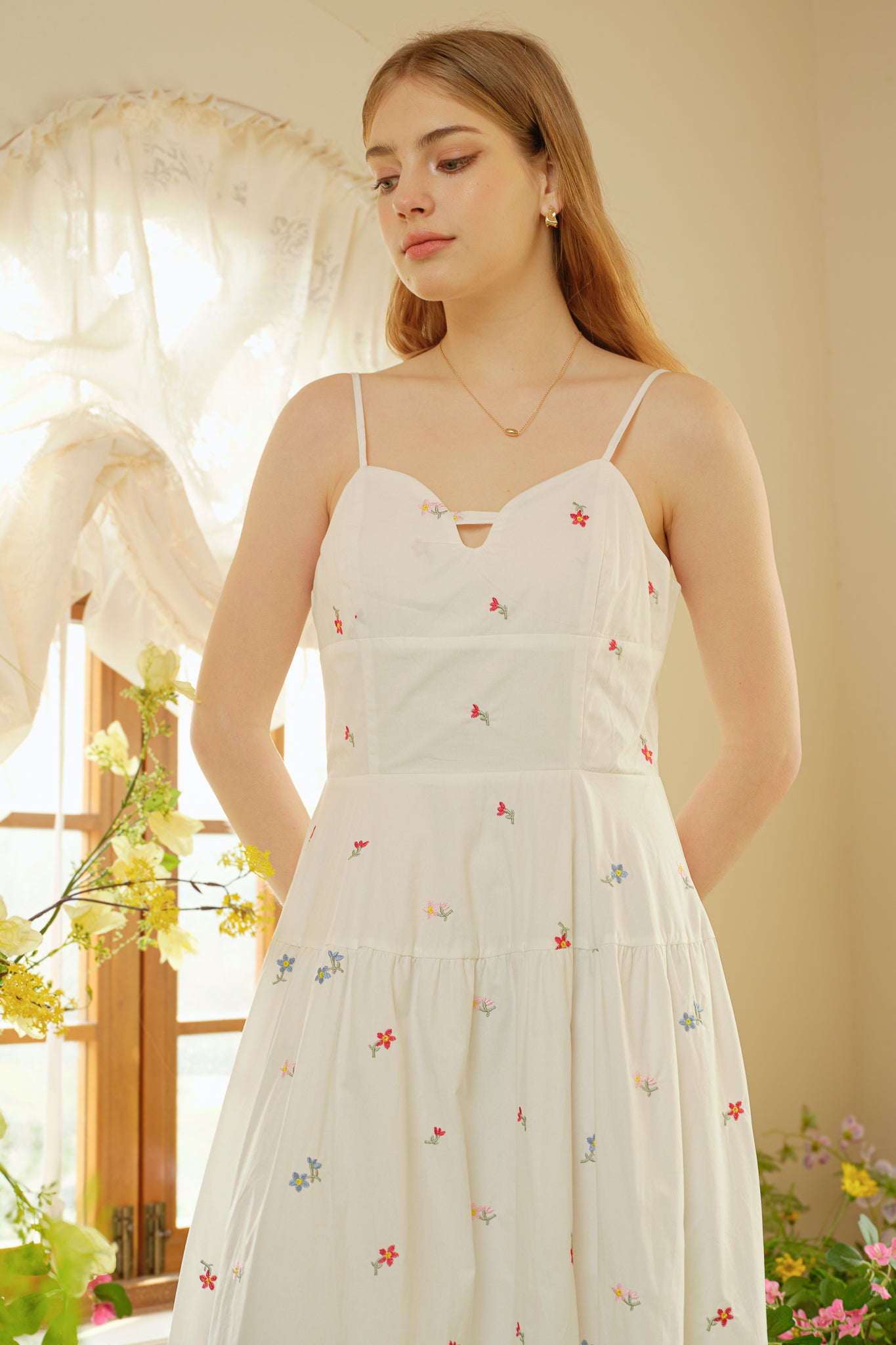 RP2294 - Cotton Embroidered Summer Dress (2S-2M-2L)