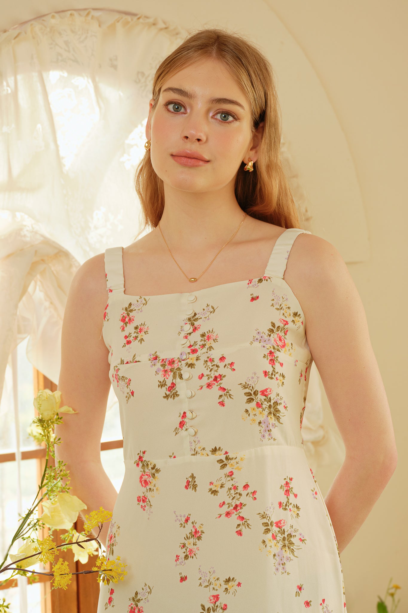 RP2350 - Blooming Charm Midi Dress (2S-2M-2L)