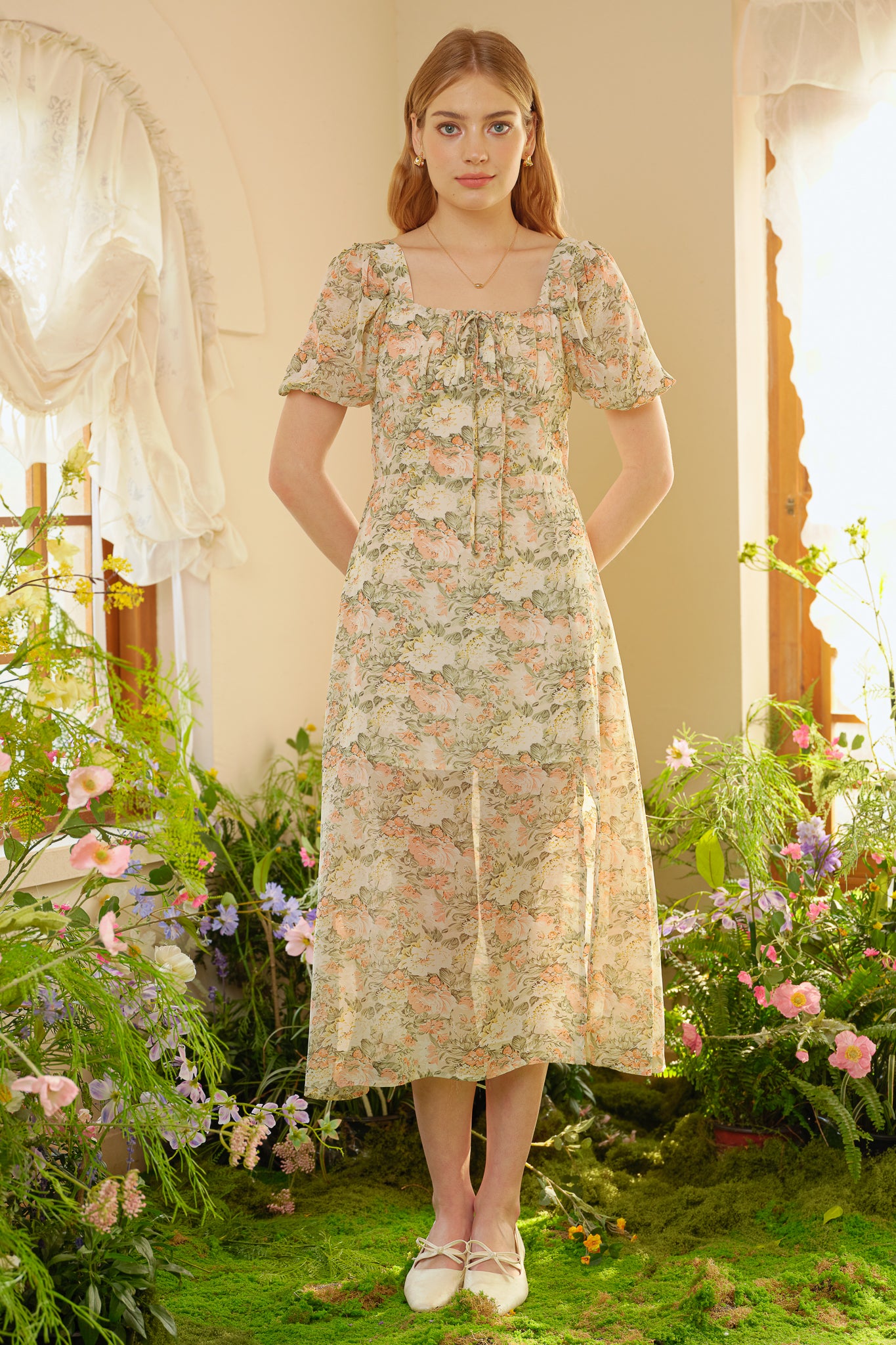 RP2393 - Garden Party Split Dress (2S-2M-2L)