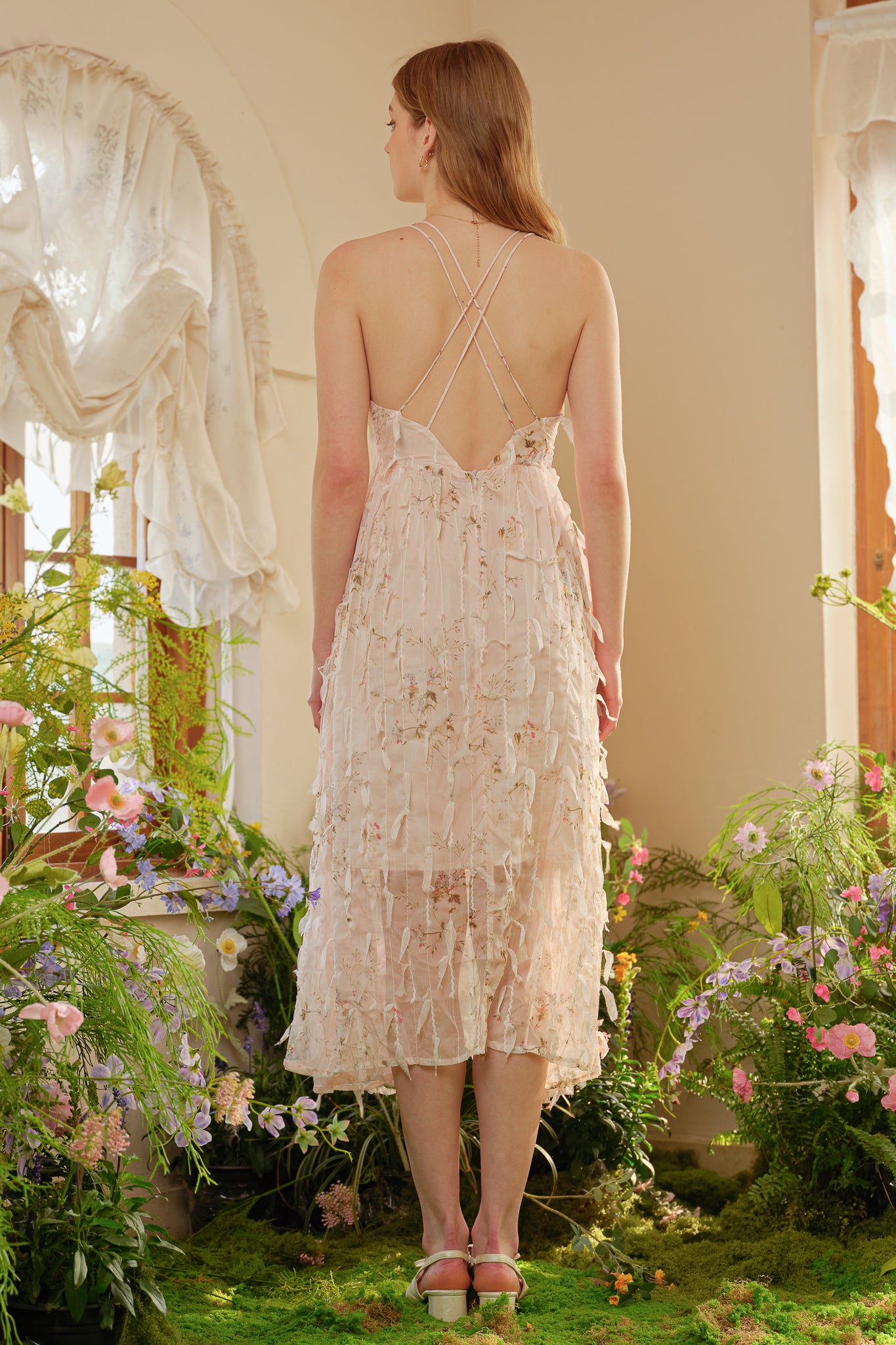 RP2347 - Whimsical Blush Tulle Midi Dress (2S-2M-2L)