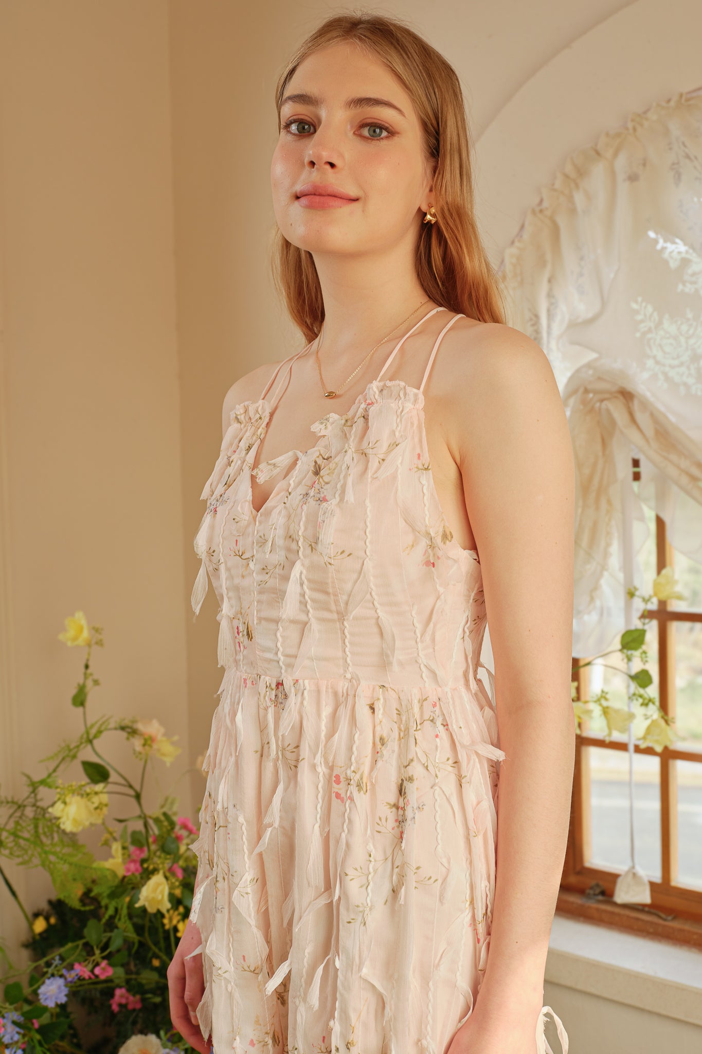 RP2347 - Whimsical Blush Tulle Midi Dress (2S-2M-2L)
