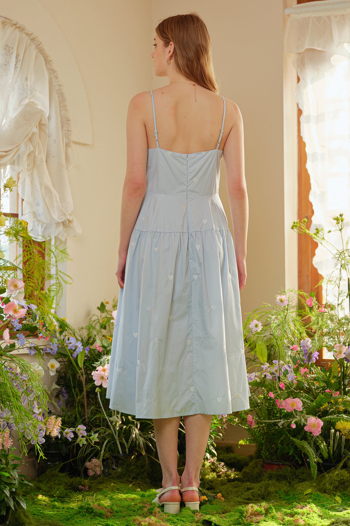 RP2274 - Cotton Whimsical Hearts Midi Sundress (2S-2M-2L)