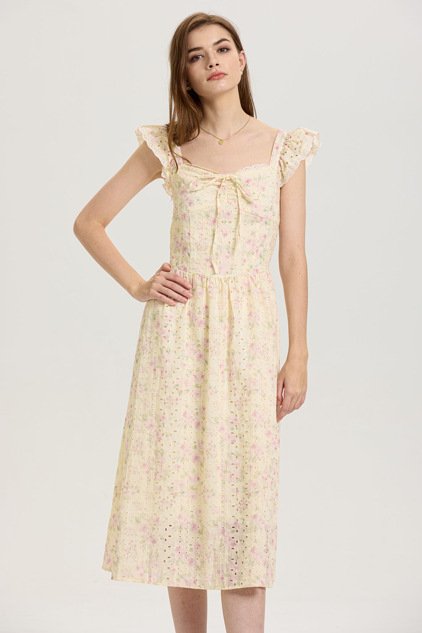 Whimsical Embroidered Lace Sundress (2S-2M-2L)