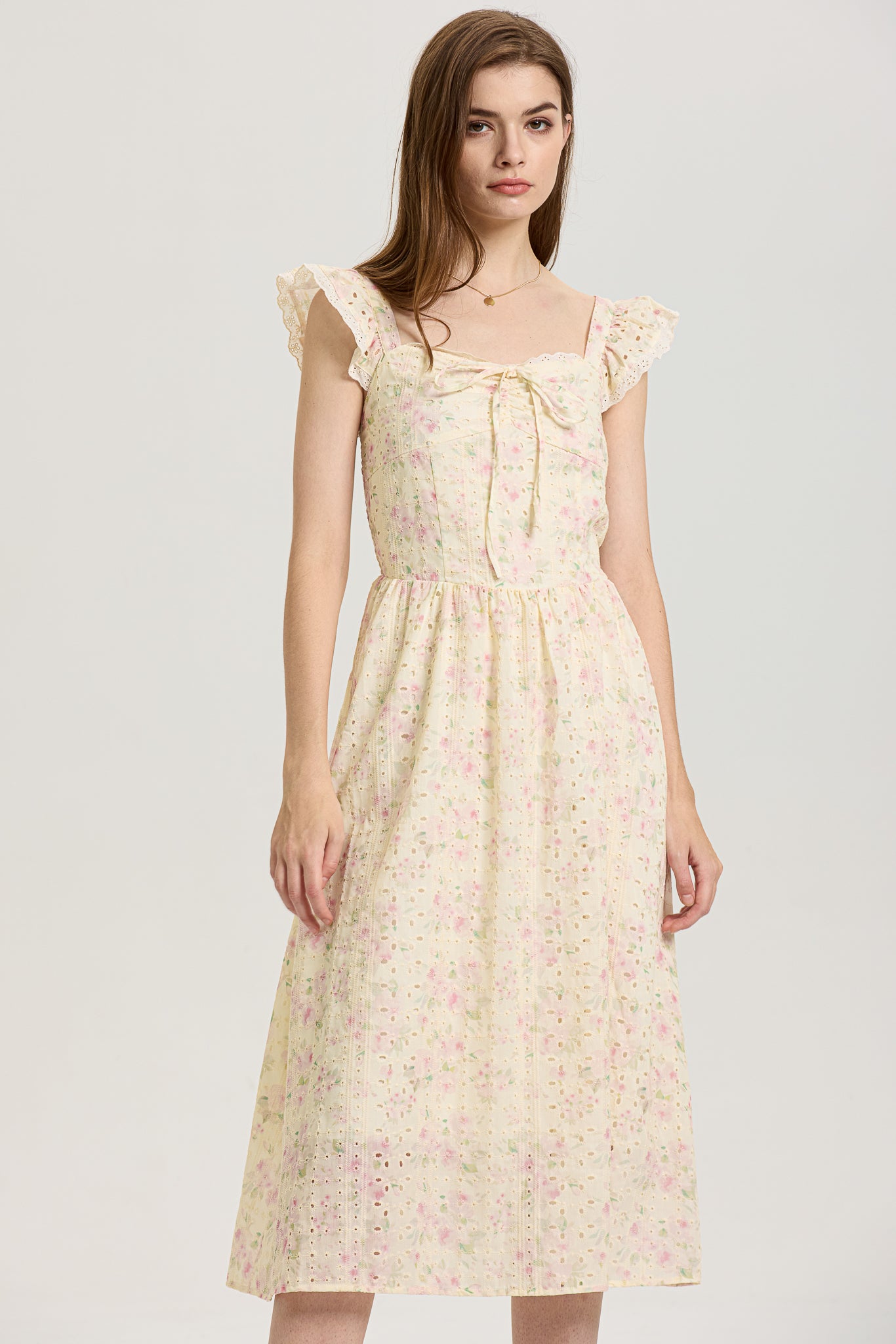 Whimsical Embroidered Lace Sundress (2S-2M-2L)