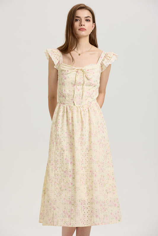 Whimsical Embroidered Lace Sundress (2S-2M-2L)