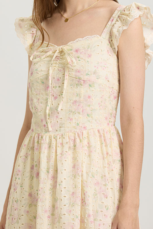 Whimsical Embroidered Lace Sundress (2S-2M-2L)