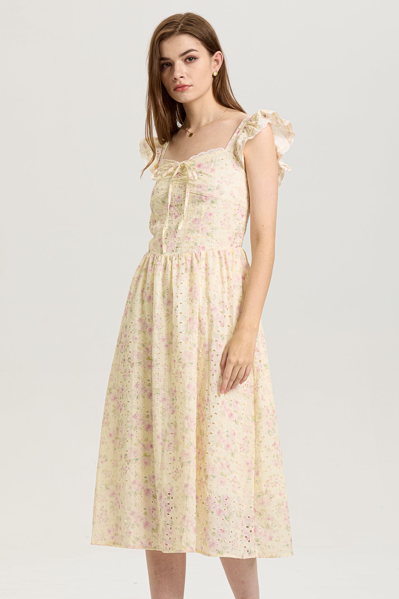 Whimsical Embroidered Lace Sundress (2S-2M-2L)