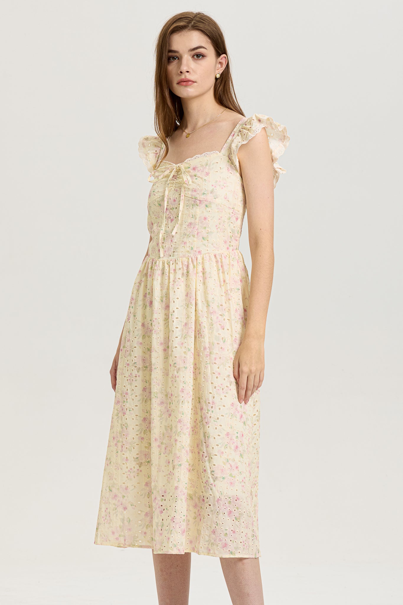 Whimsical Embroidered Lace Sundress (2S-2M-2L)