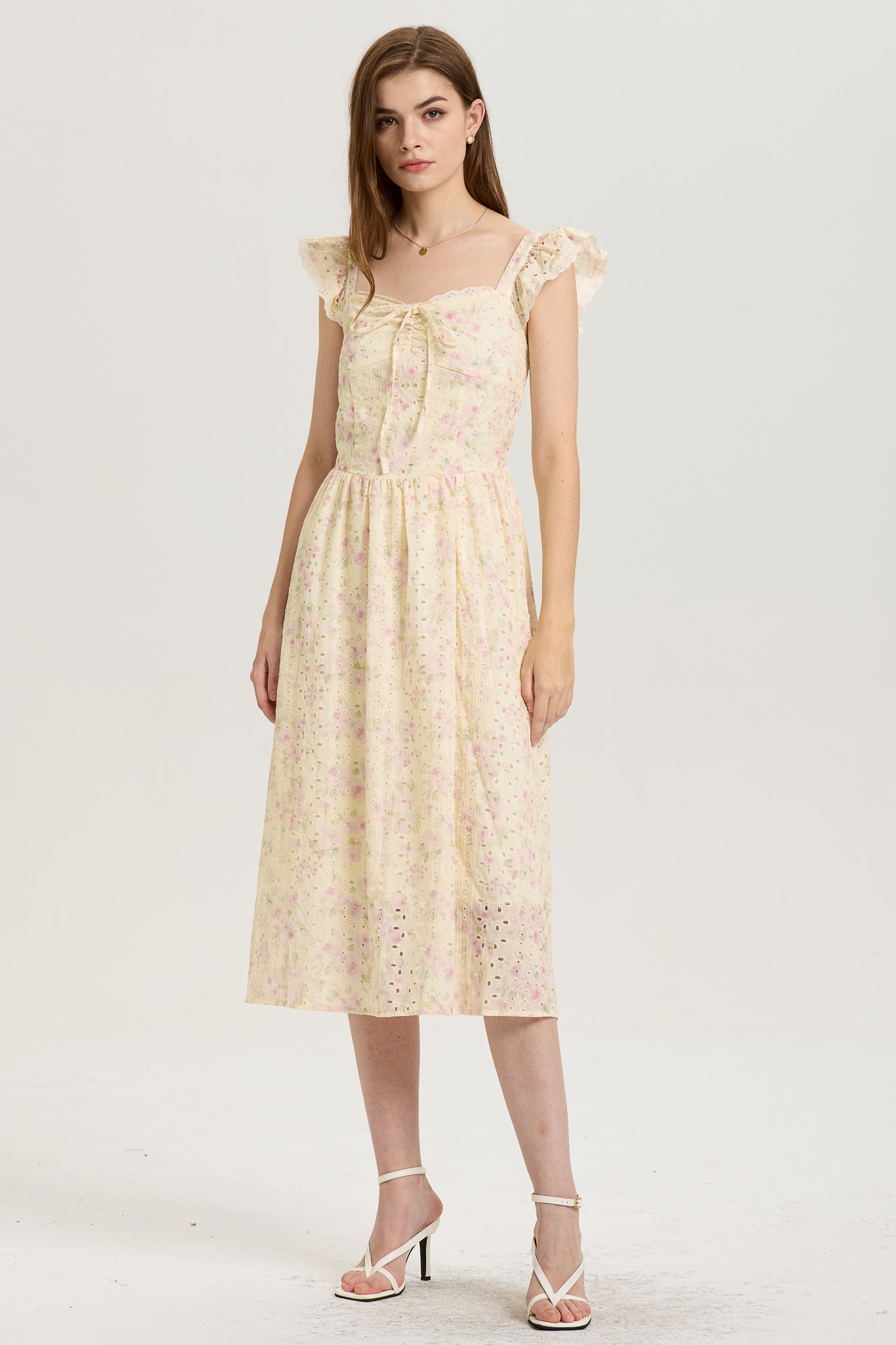 Whimsical Embroidered Lace Sundress (2S-2M-2L)